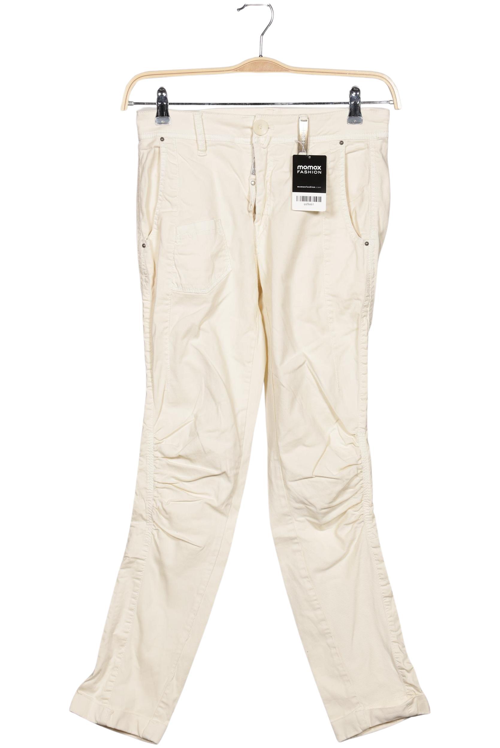 

High Damen Stoffhose, gelb, Gr. 36