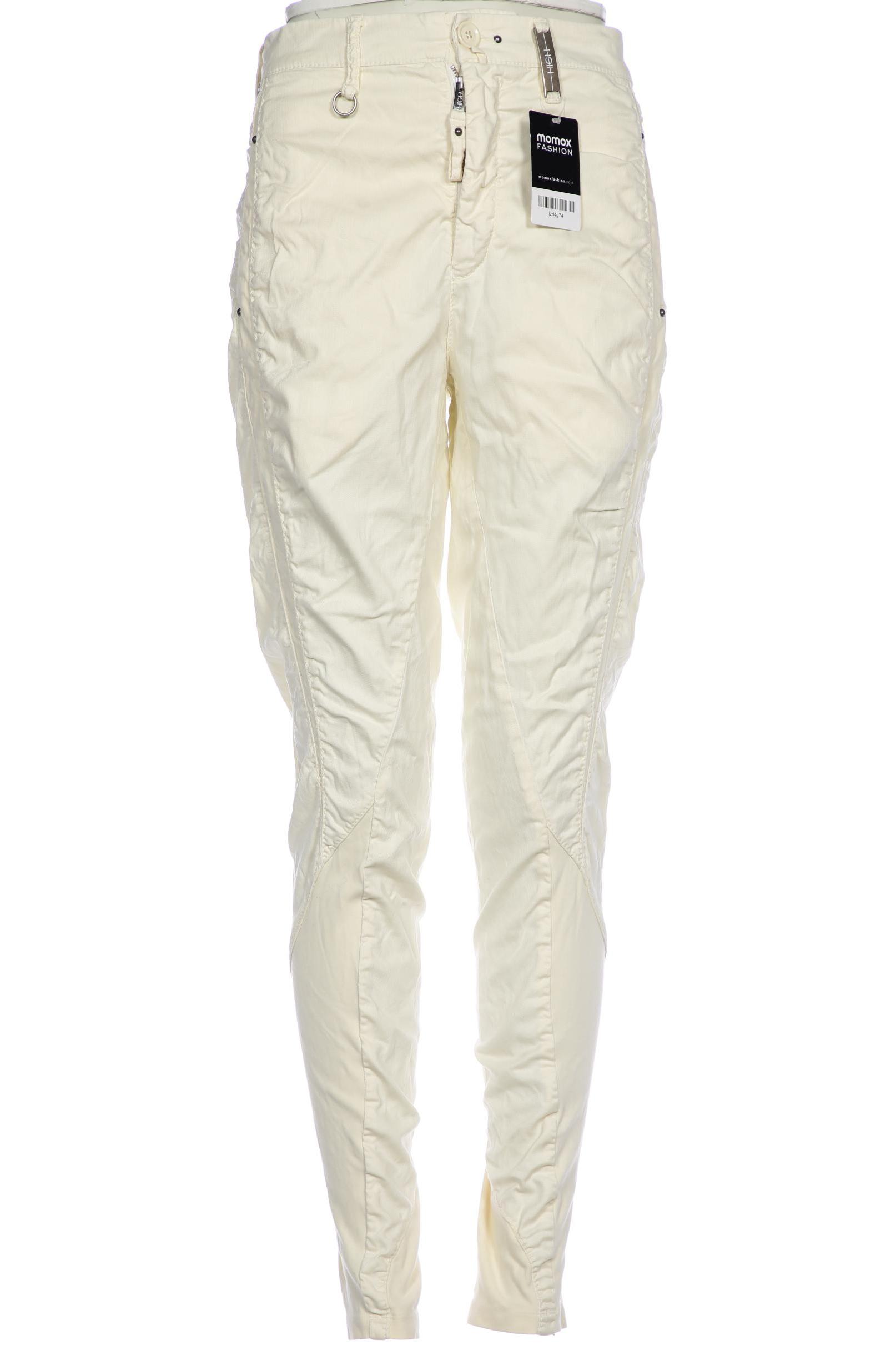 

High Damen Stoffhose, cremeweiß