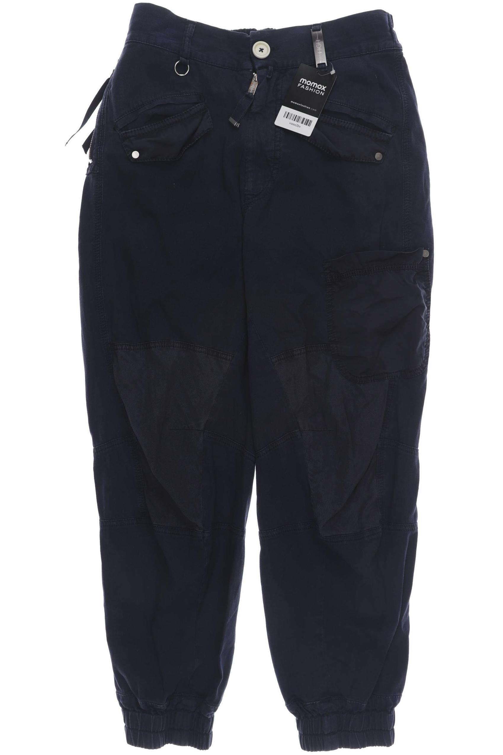 

High Damen Stoffhose, marineblau
