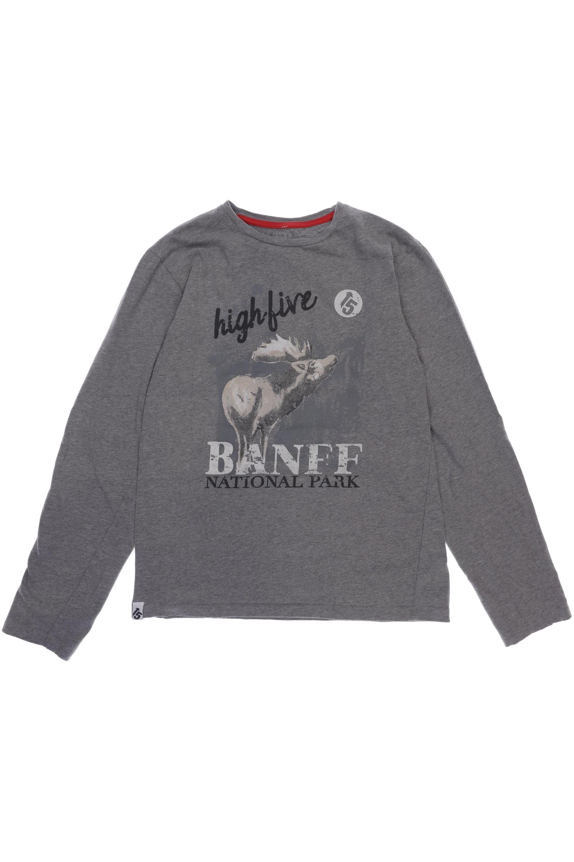 

High Herren Langarmshirt, grau, Gr. 164