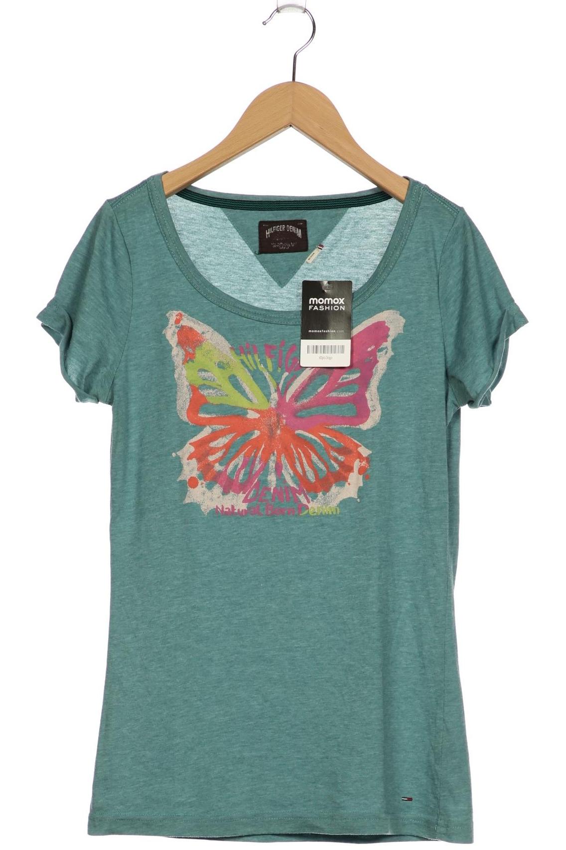 

Hilfiger Denim Damen T-Shirt, türkis, Gr. 38