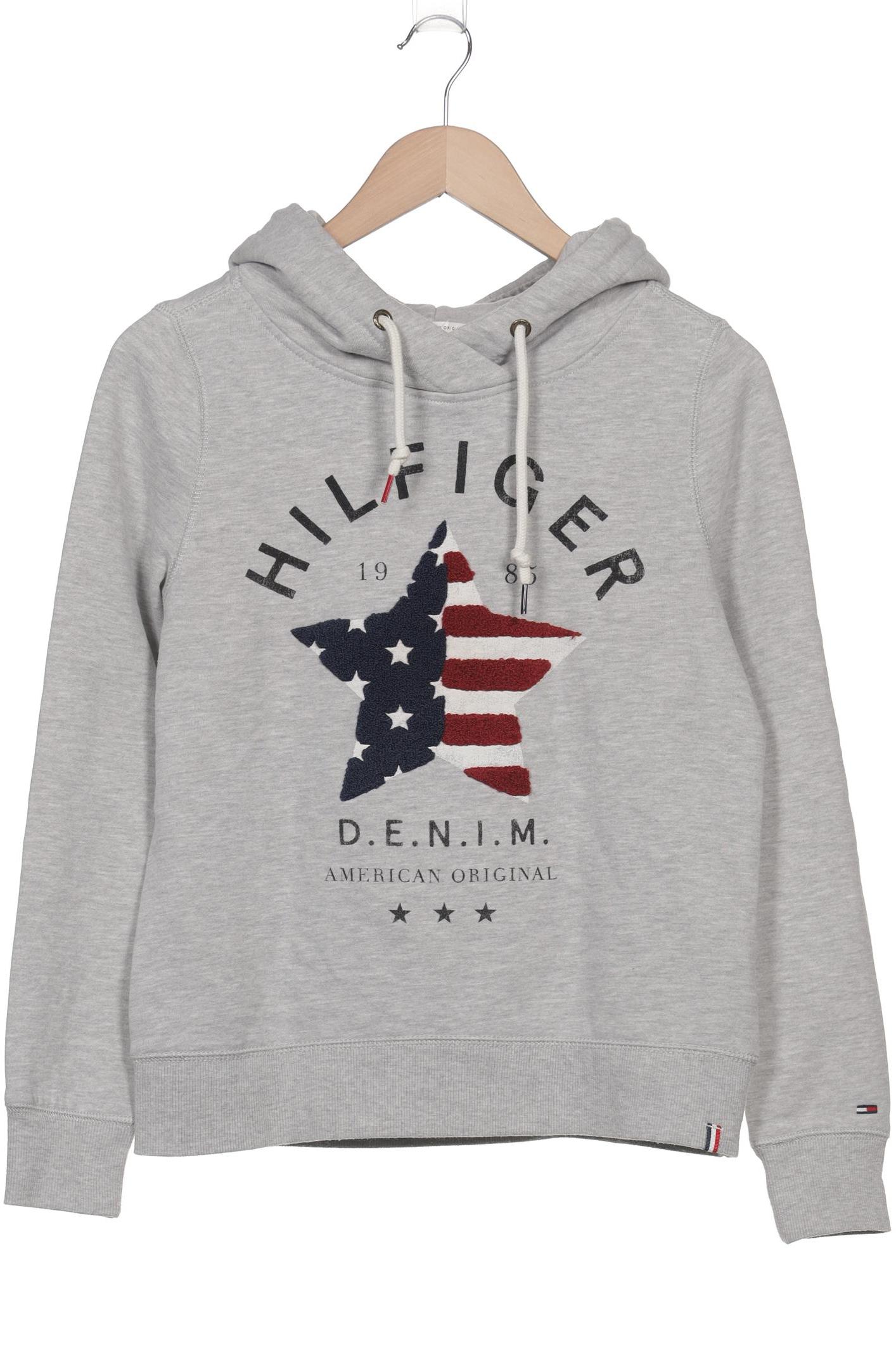 

Hilfiger Denim Damen Kapuzenpullover, grau, Gr. 34