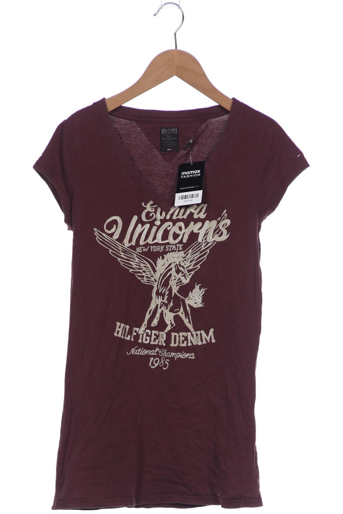 

Hilfiger Denim Damen T-Shirt, bordeaux, Gr. 36