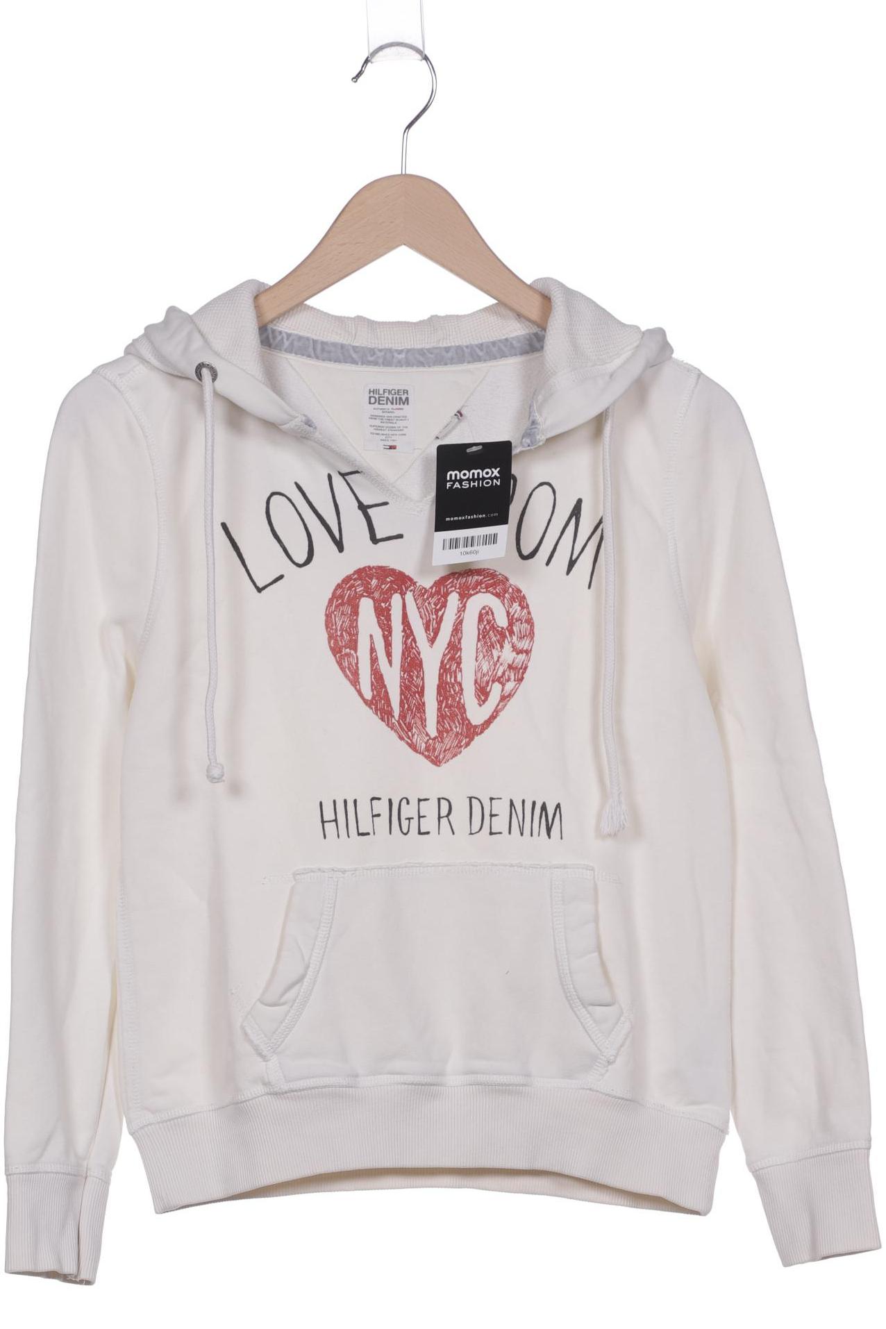 

Hilfiger Denim Damen Kapuzenpullover, cremeweiß, Gr. 34