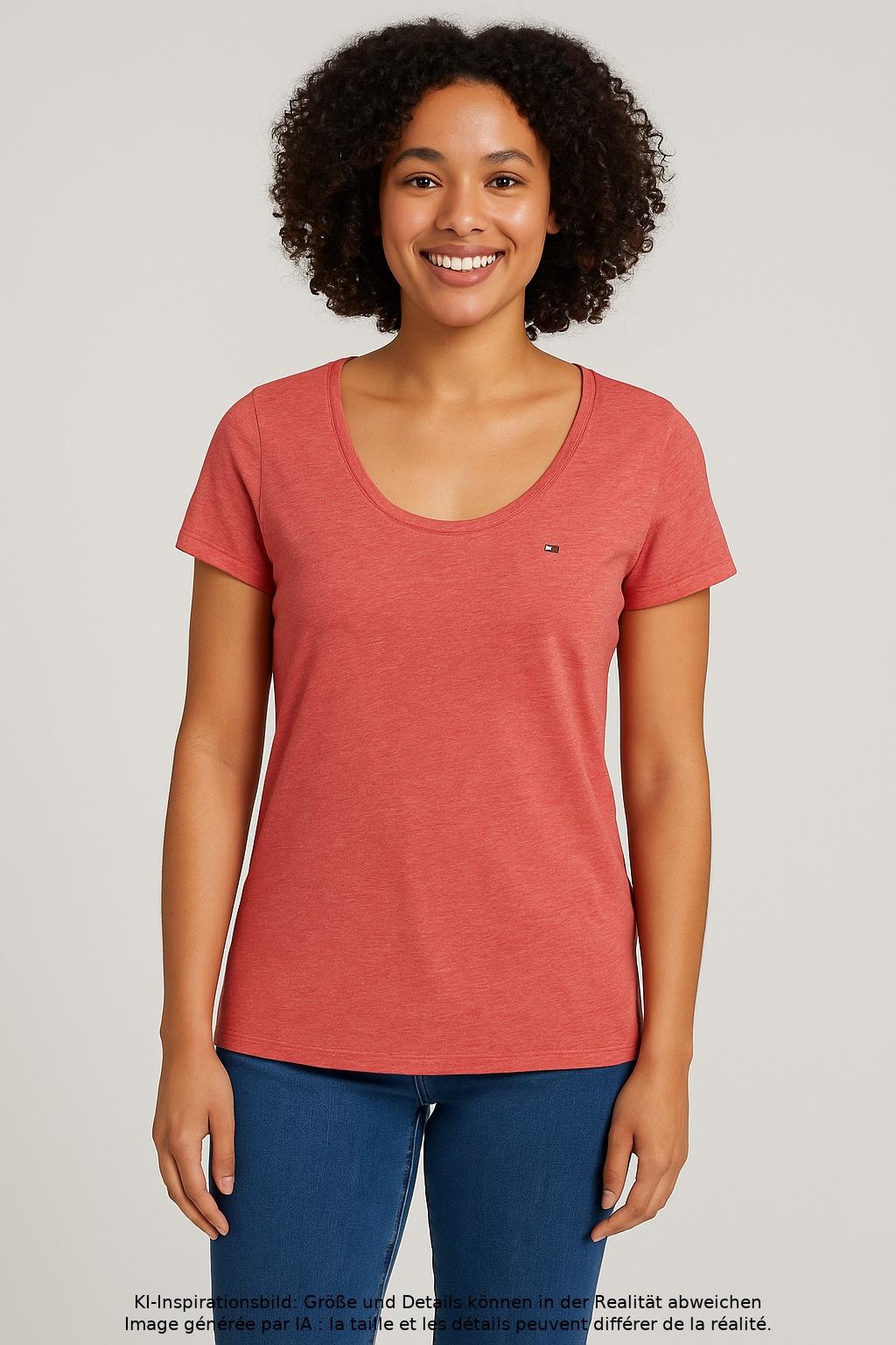 

Hilfiger Denim Damen T-Shirt, rot, Gr. 34