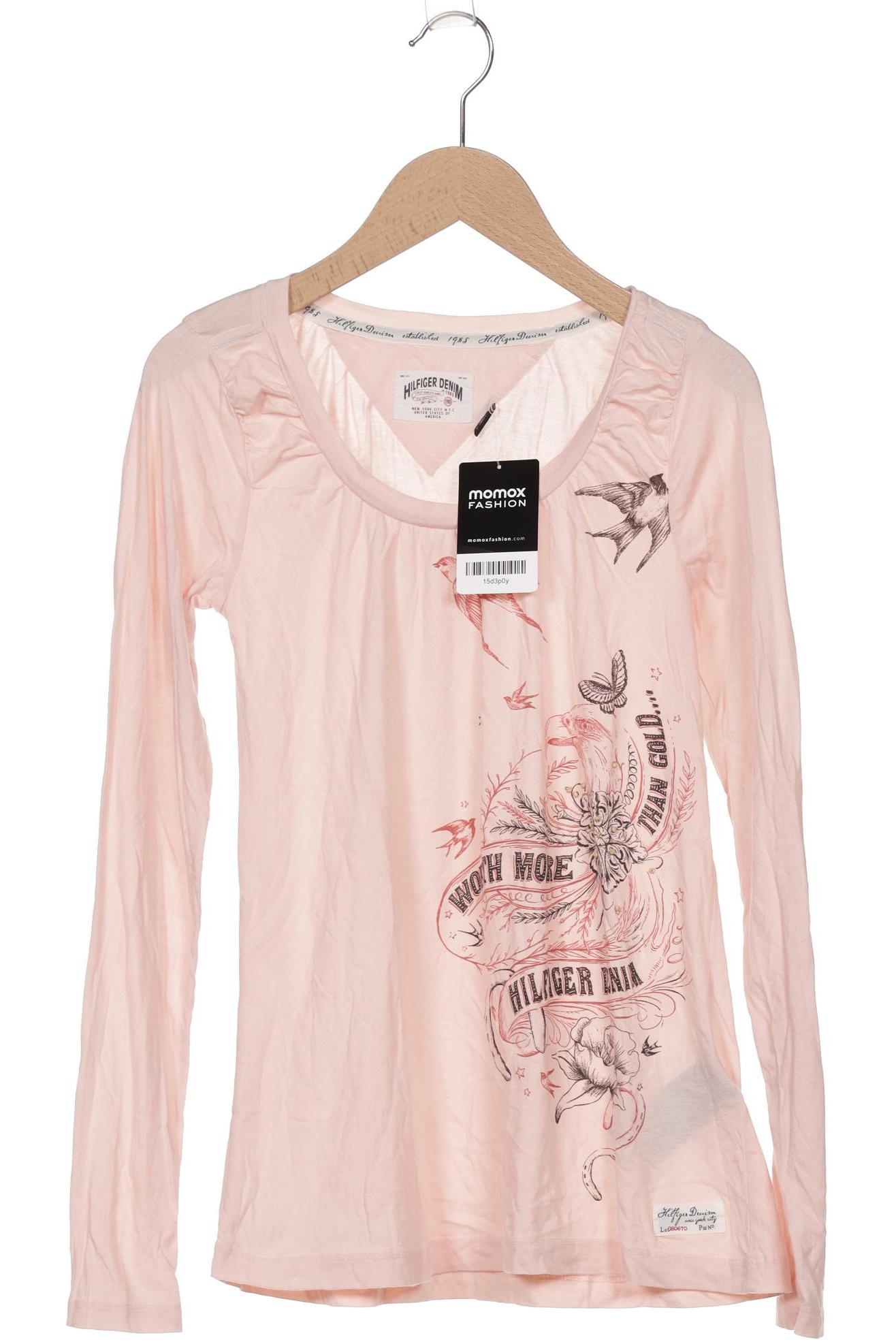 

Hilfiger Denim Damen Langarmshirt, pink, Gr. 34