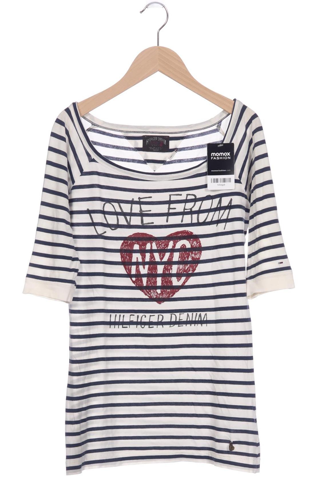 

Hilfiger Denim Damen Langarmshirt, cremeweiß, Gr. 36