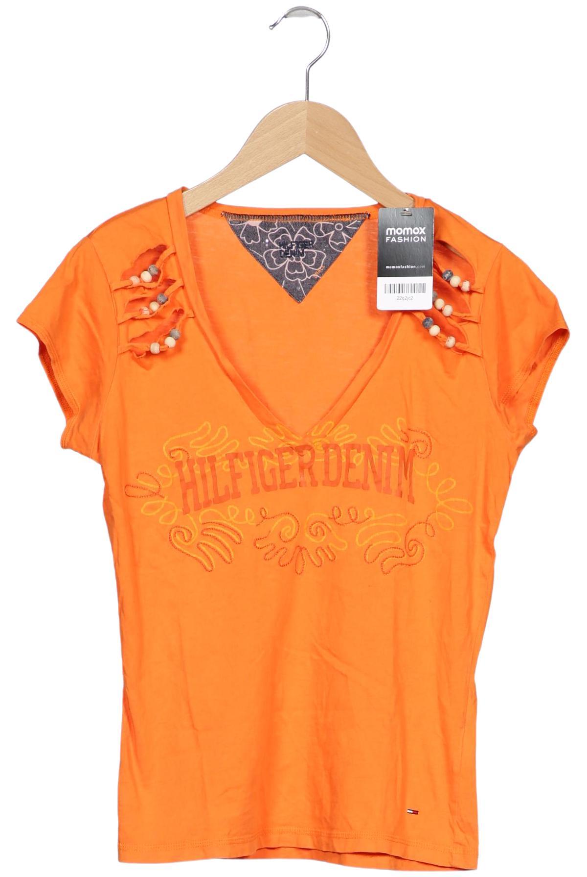 

Hilfiger Denim Damen T-Shirt, orange, Gr. 36