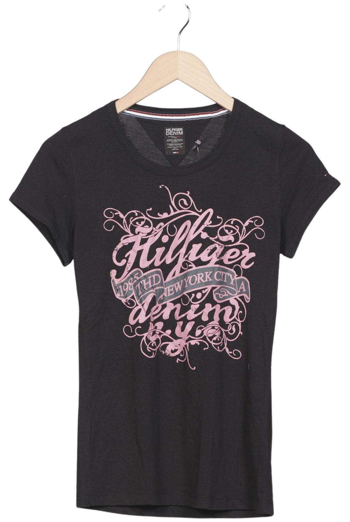 

Hilfiger Denim Damen T-Shirt, schwarz, Gr. 42