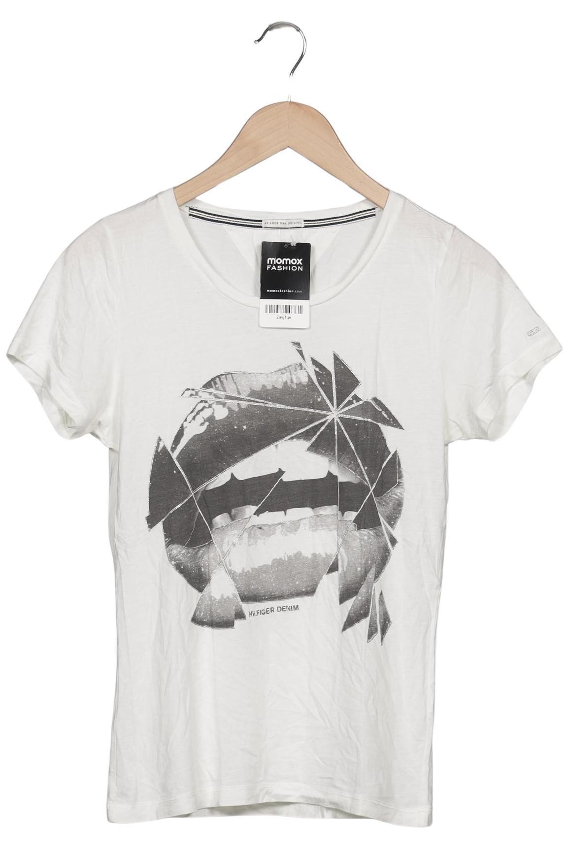 

Hilfiger Denim Damen T-Shirt, cremeweiß, Gr. 36