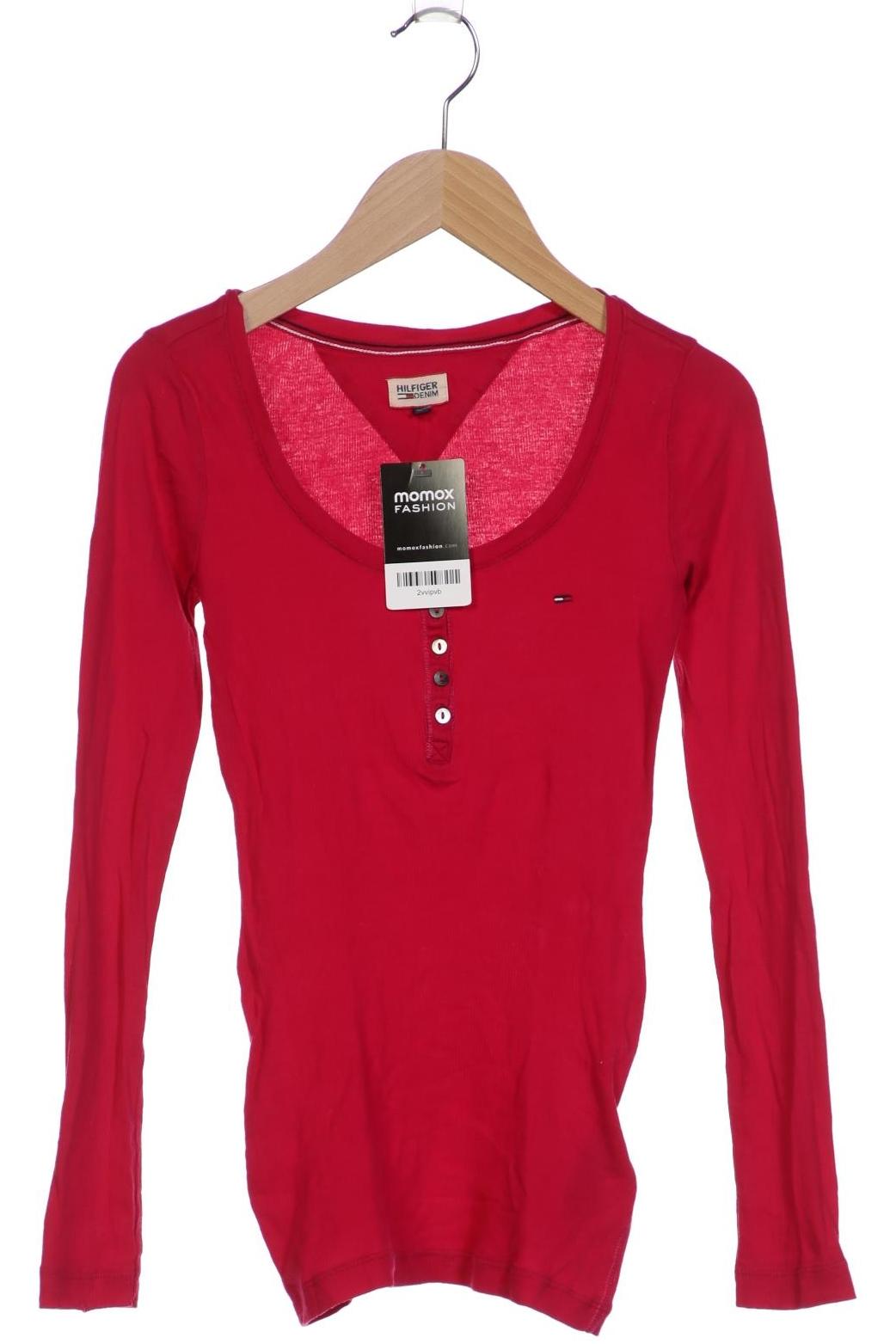

Hilfiger Denim Damen Langarmshirt, pink, Gr. 34