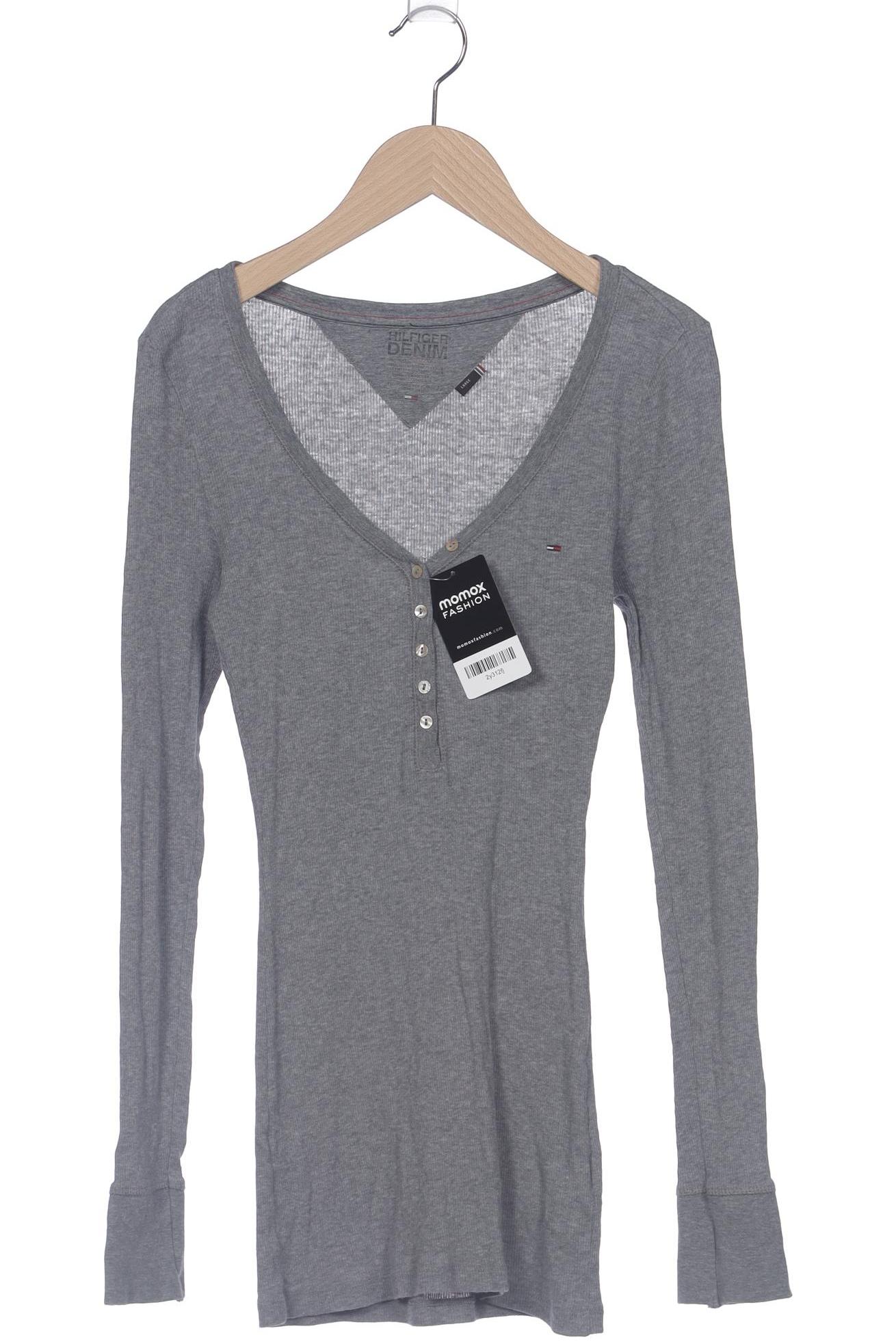 

Hilfiger Denim Damen Langarmshirt, grau, Gr. 42