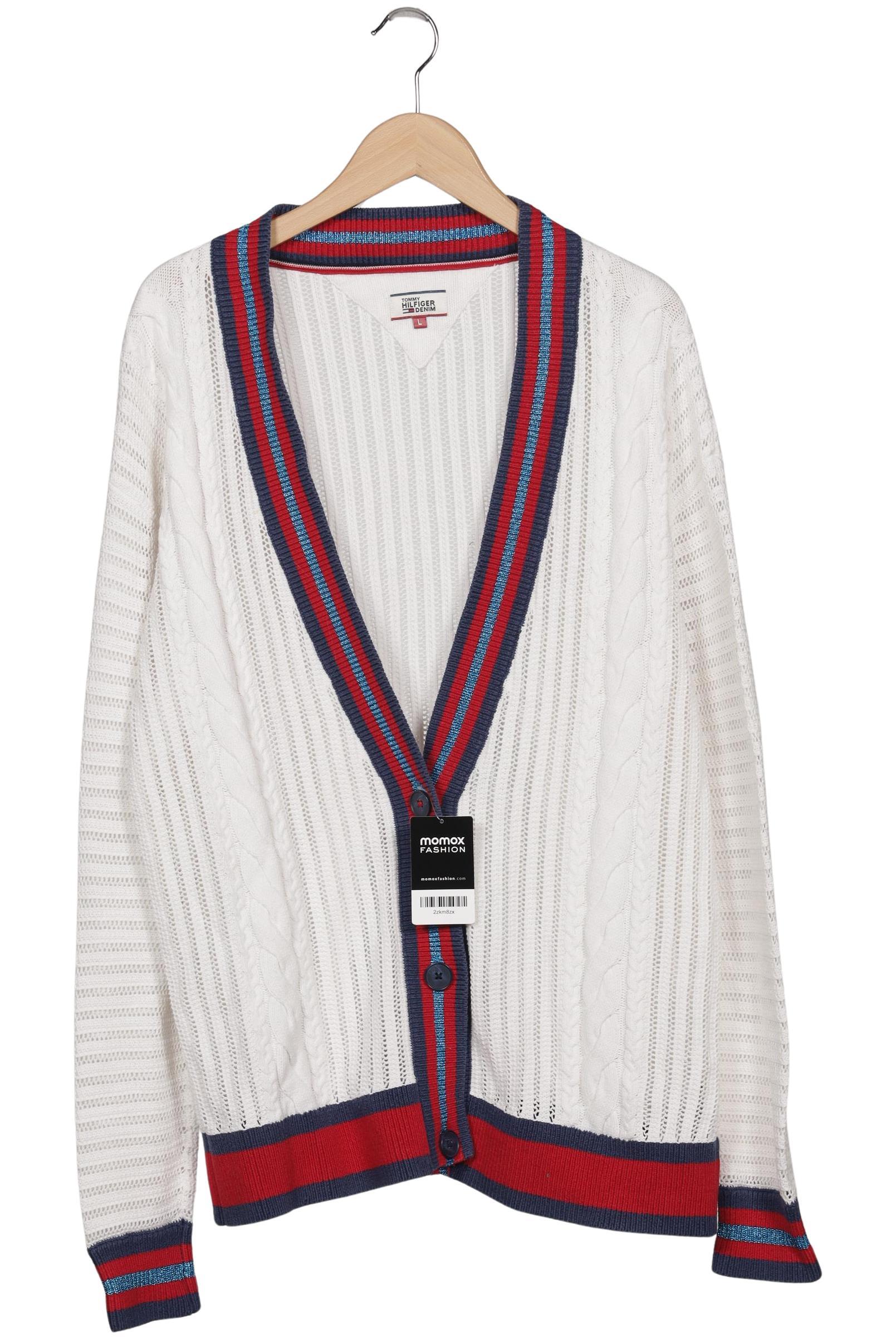 

Hilfiger Denim Damen Strickjacke, weiß, Gr. 42