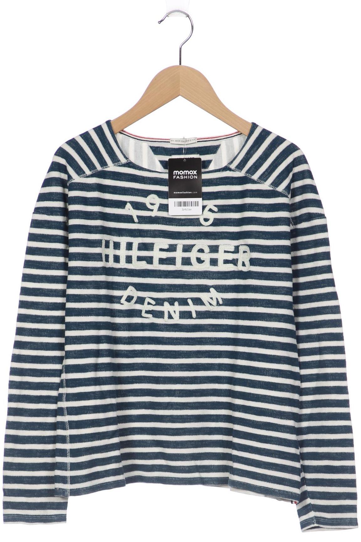

Hilfiger Denim Damen Langarmshirt, blau, Gr. 34
