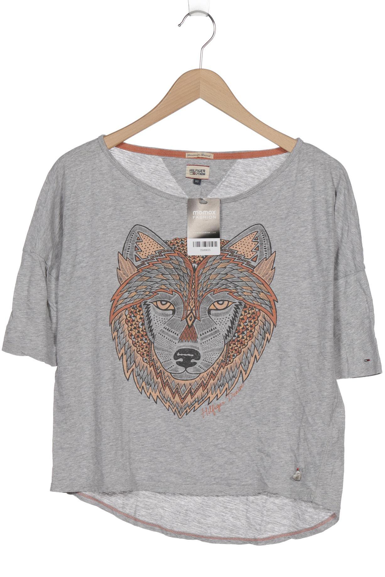 

Hilfiger Denim Damen T-Shirt, grau, Gr. 34