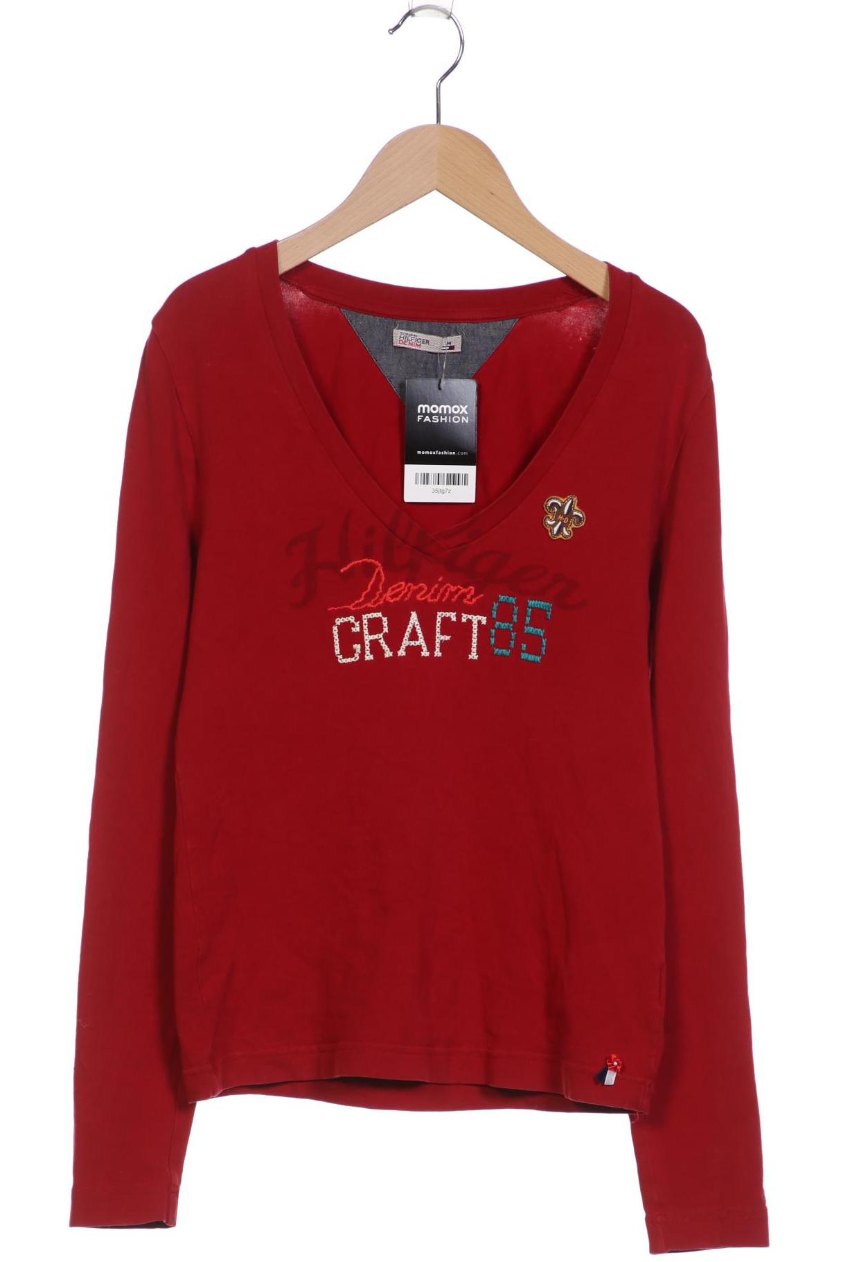 

Hilfiger Denim Damen Langarmshirt, rot, Gr. 38