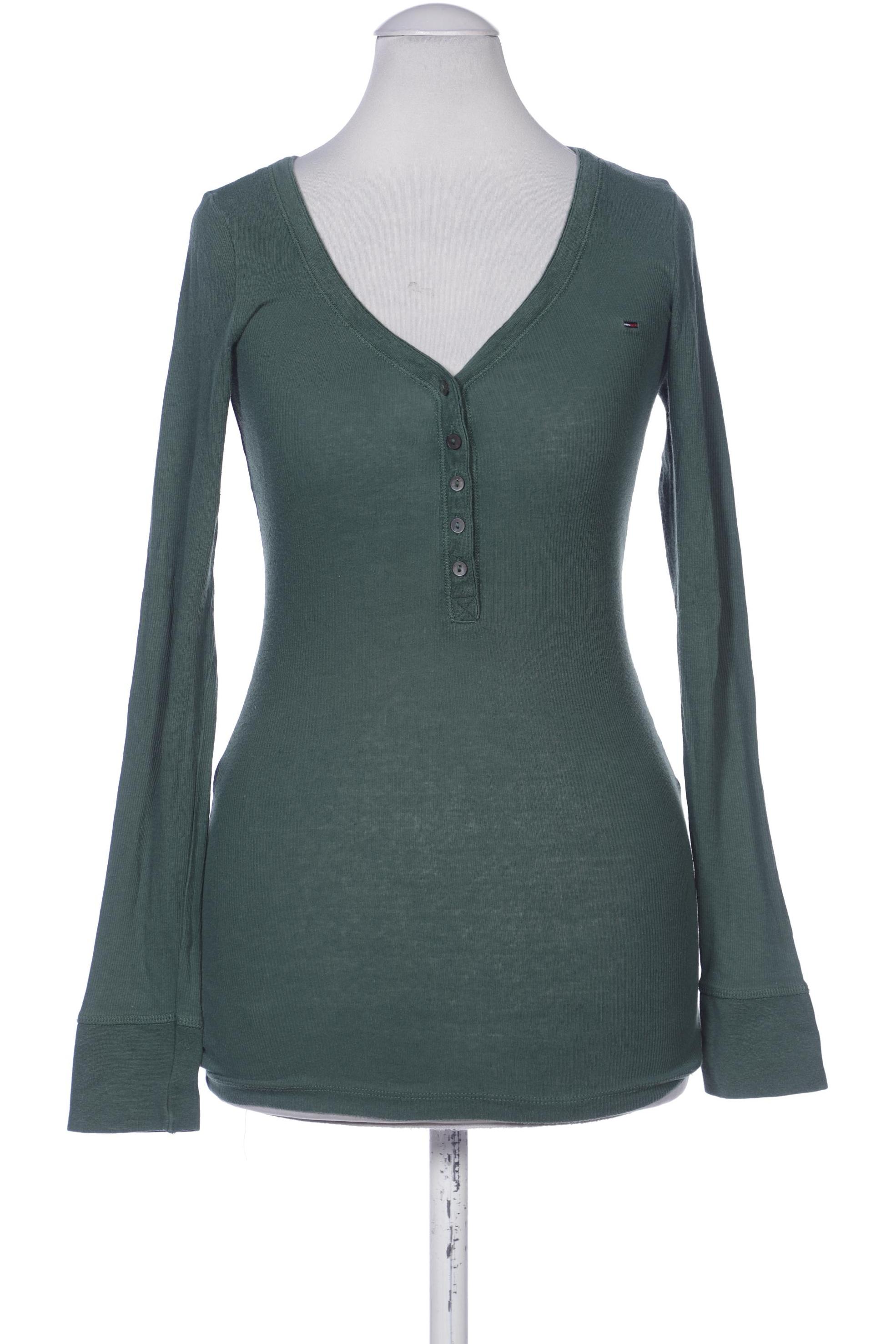 

Hilfiger Denim Damen Langarmshirt, grün, Gr. 36