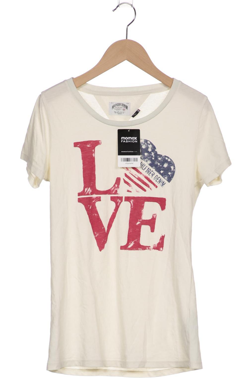 

HILFIGER DENIM Damen T-Shirt, cremeweiß