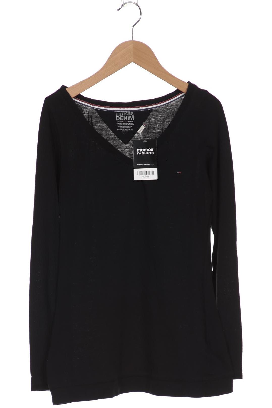 

HILFIGER DENIM Damen Langarmshirt, schwarz