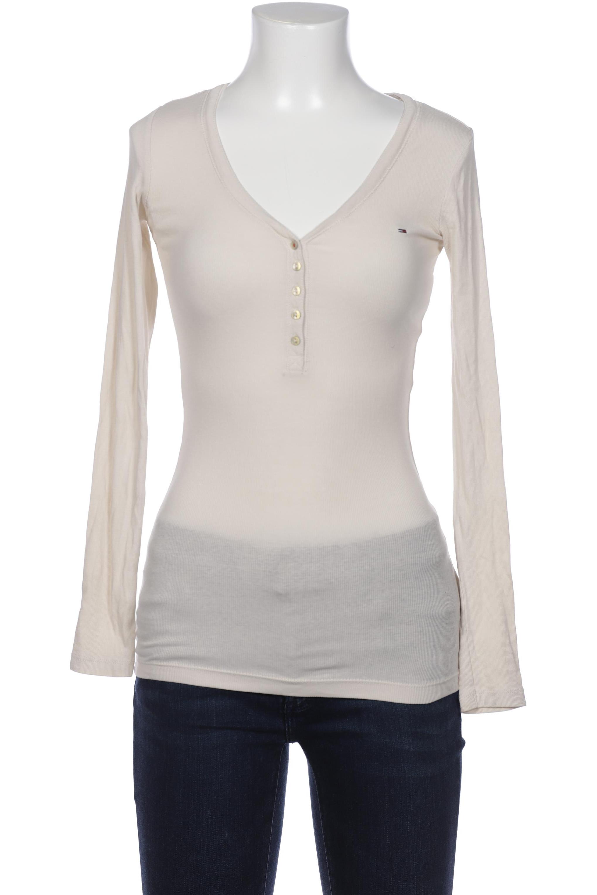 

Hilfiger Denim Damen Langarmshirt, cremeweiß, Gr. 36