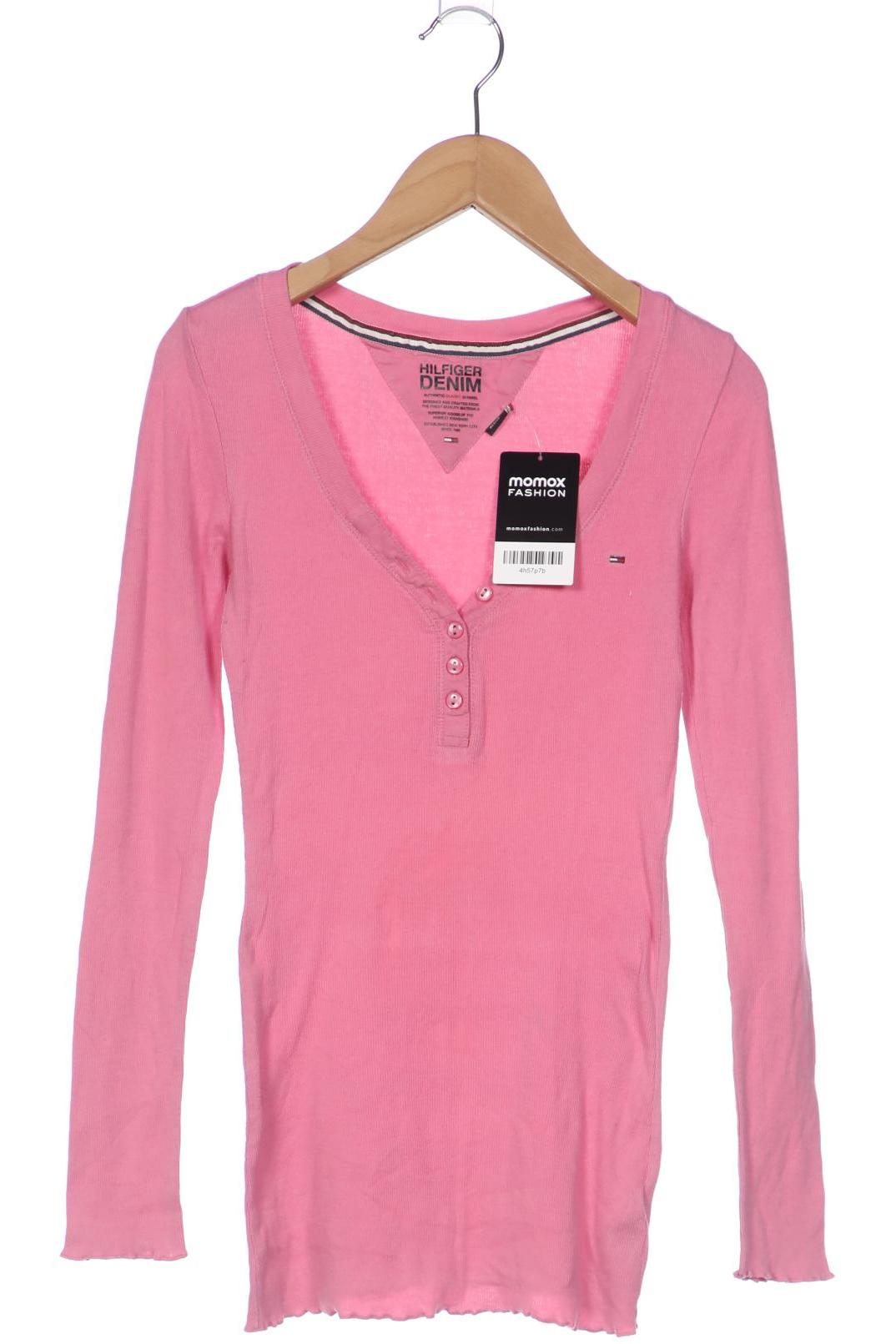 

Hilfiger Denim Damen Langarmshirt, pink, Gr. 38