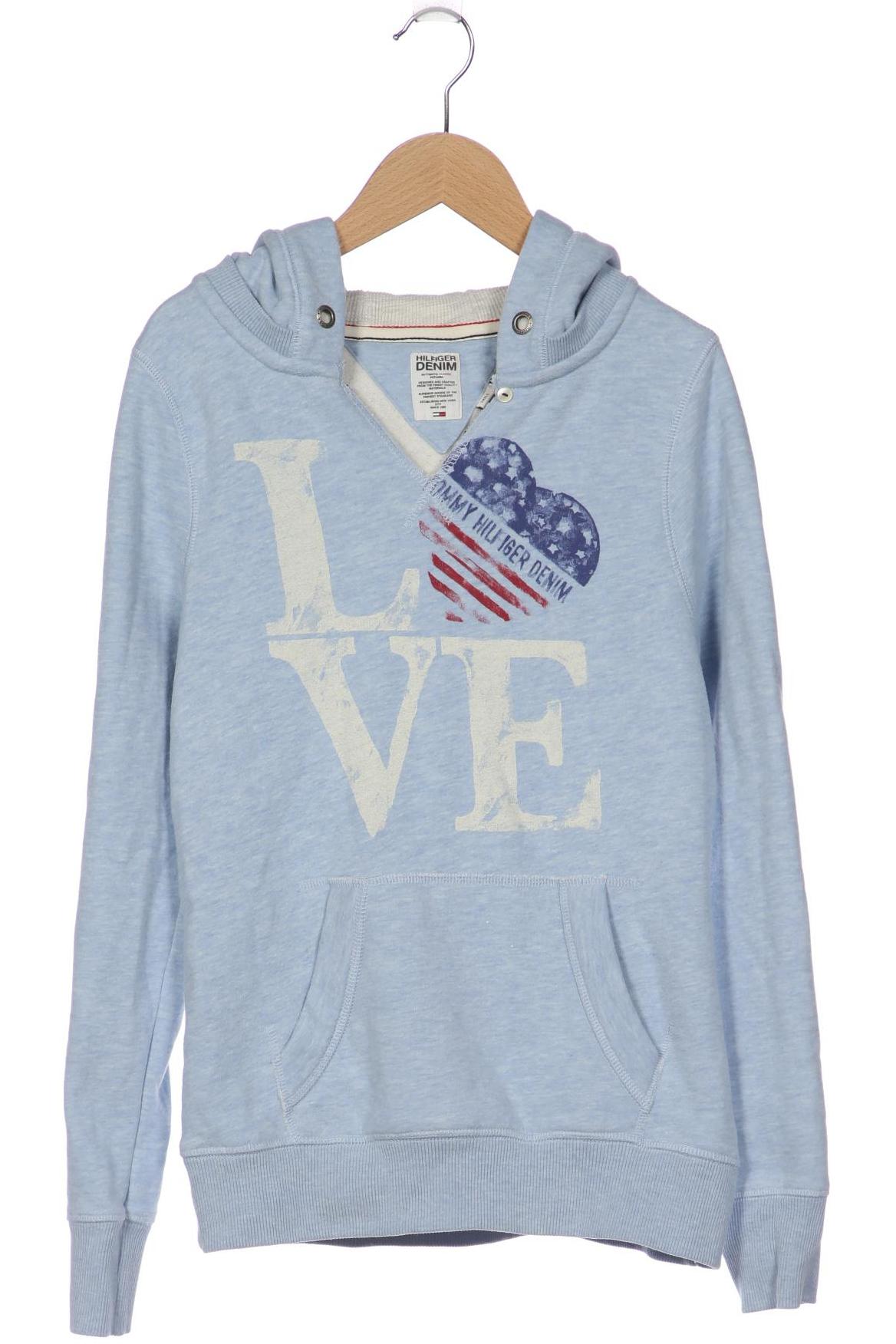 

Hilfiger Denim Damen Kapuzenpullover, hellblau, Gr. 36