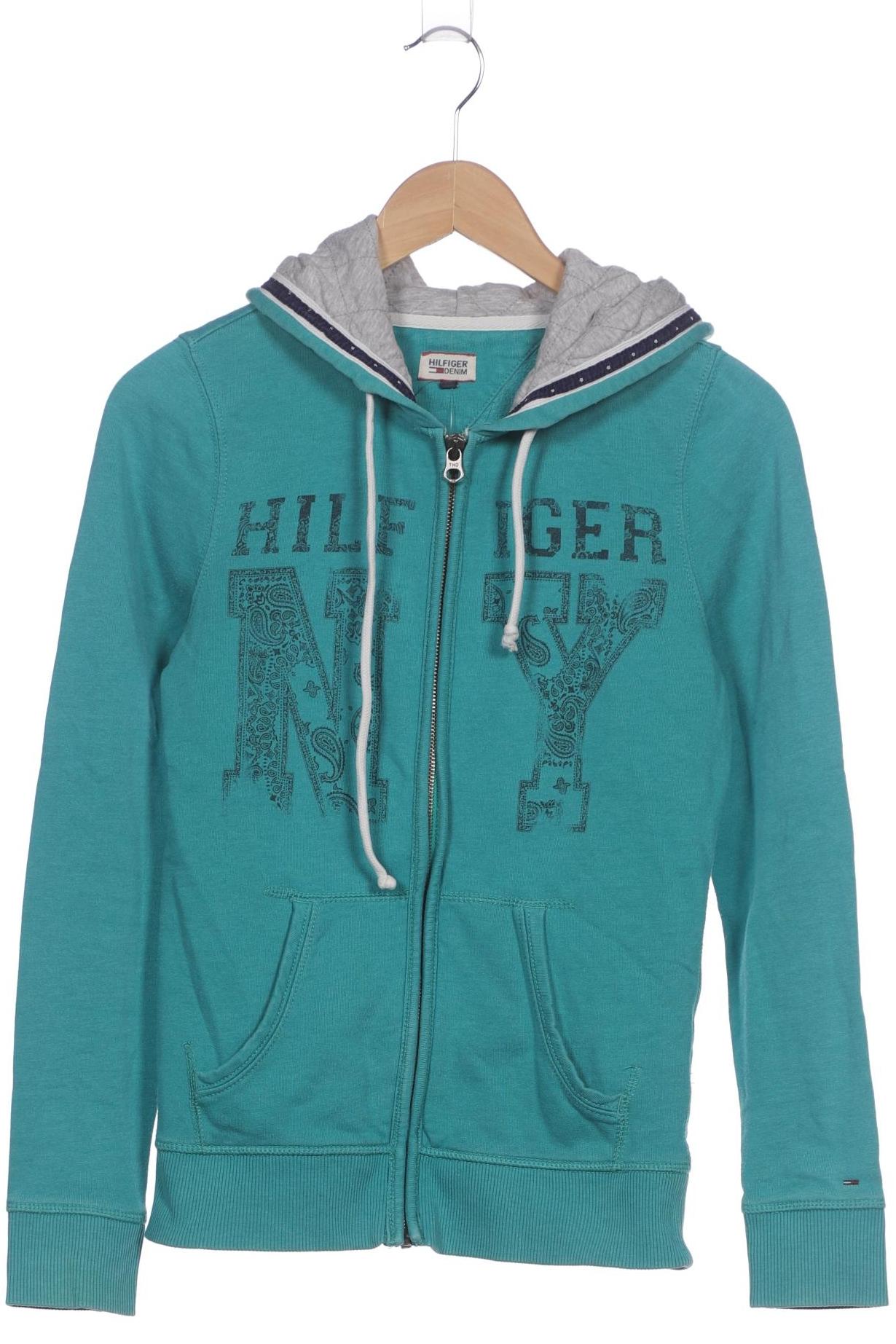 

Hilfiger Denim Damen Kapuzenpullover, türkis, Gr. 34