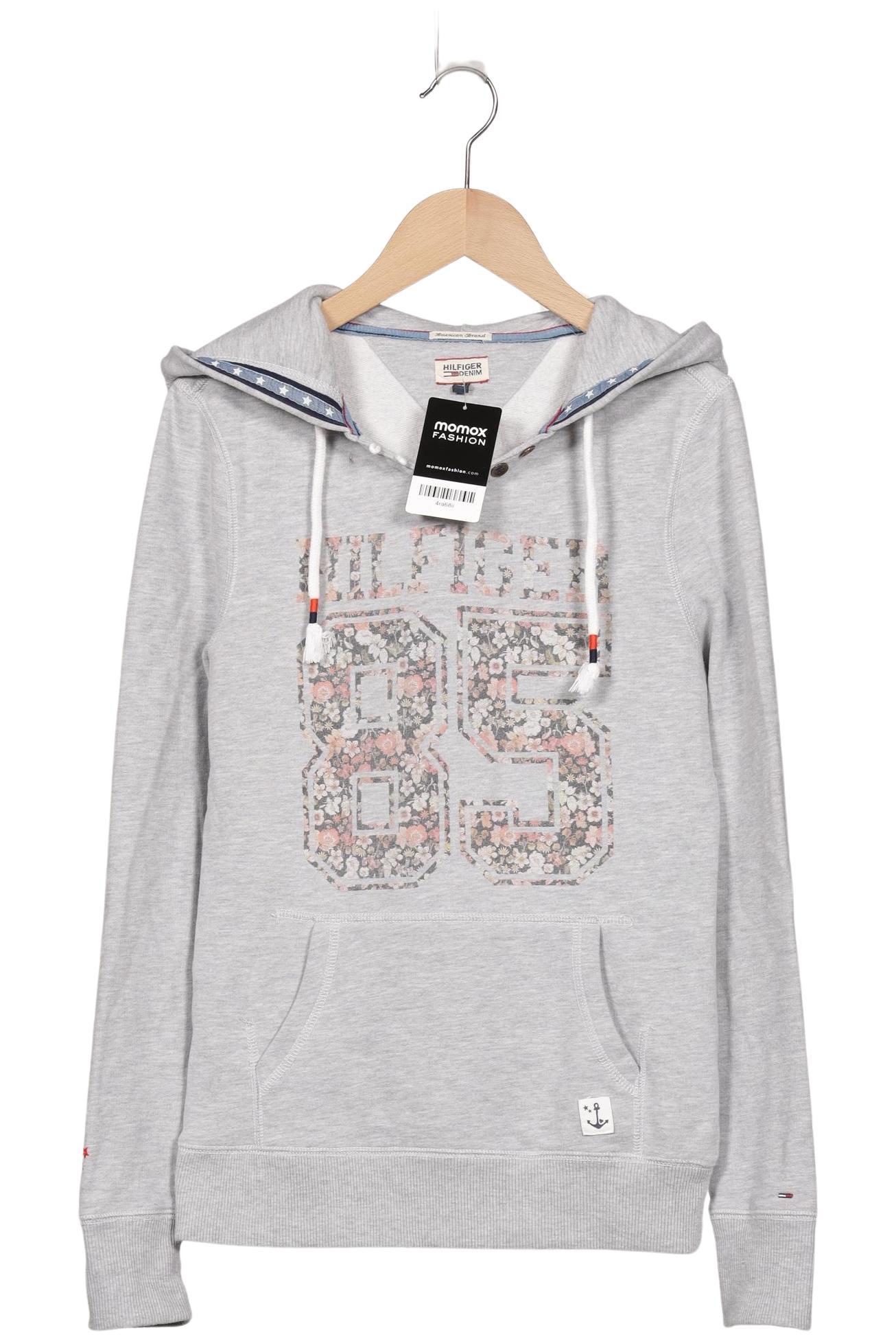 

Hilfiger Denim Damen Kapuzenpullover, grau, Gr. 34