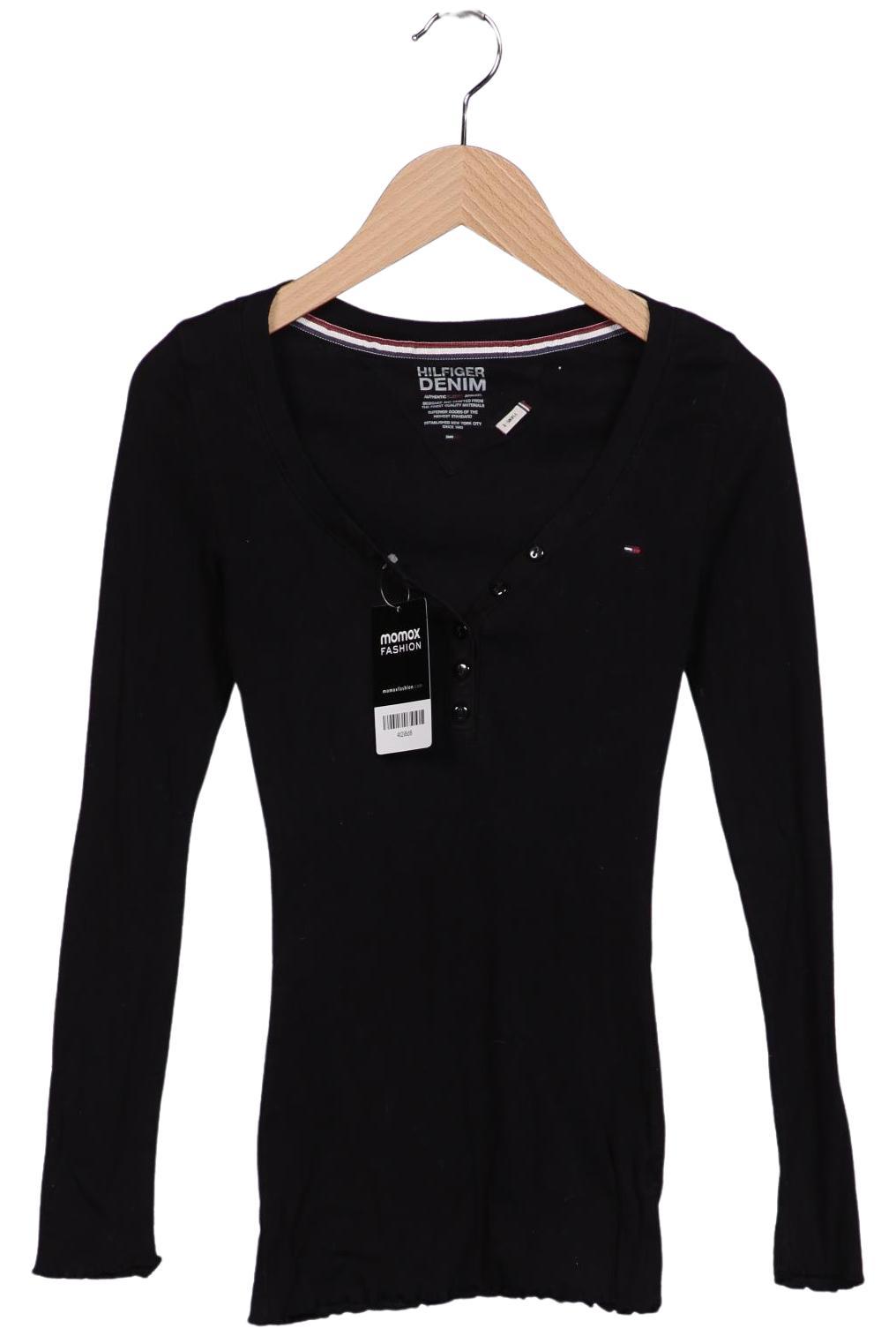 

Hilfiger Denim Damen Langarmshirt, schwarz, Gr. 34
