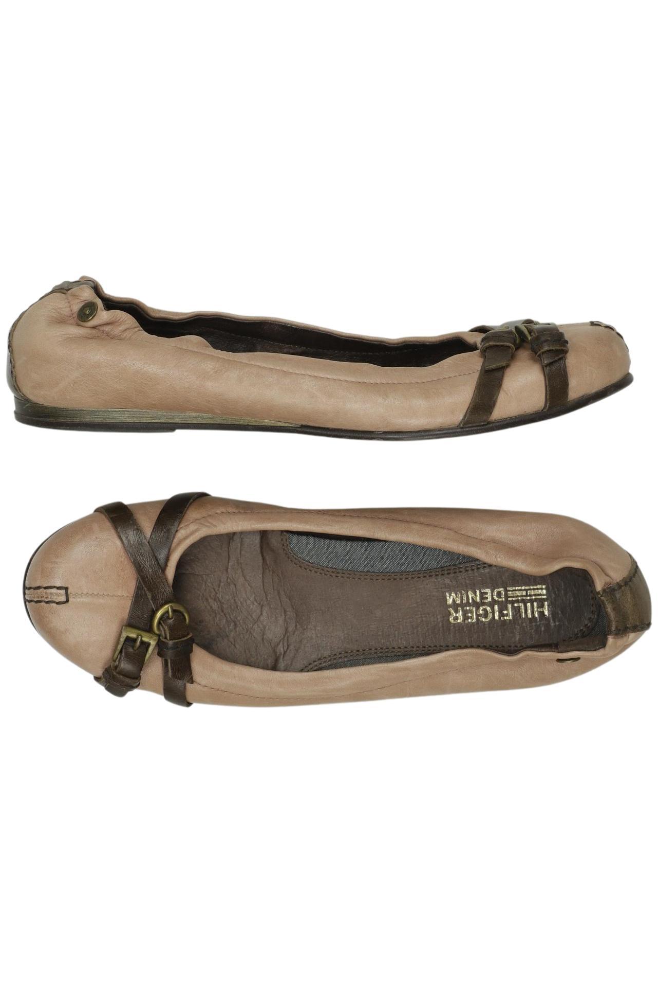 

Hilfiger Denim Damen Ballerinas, beige, Gr. 37