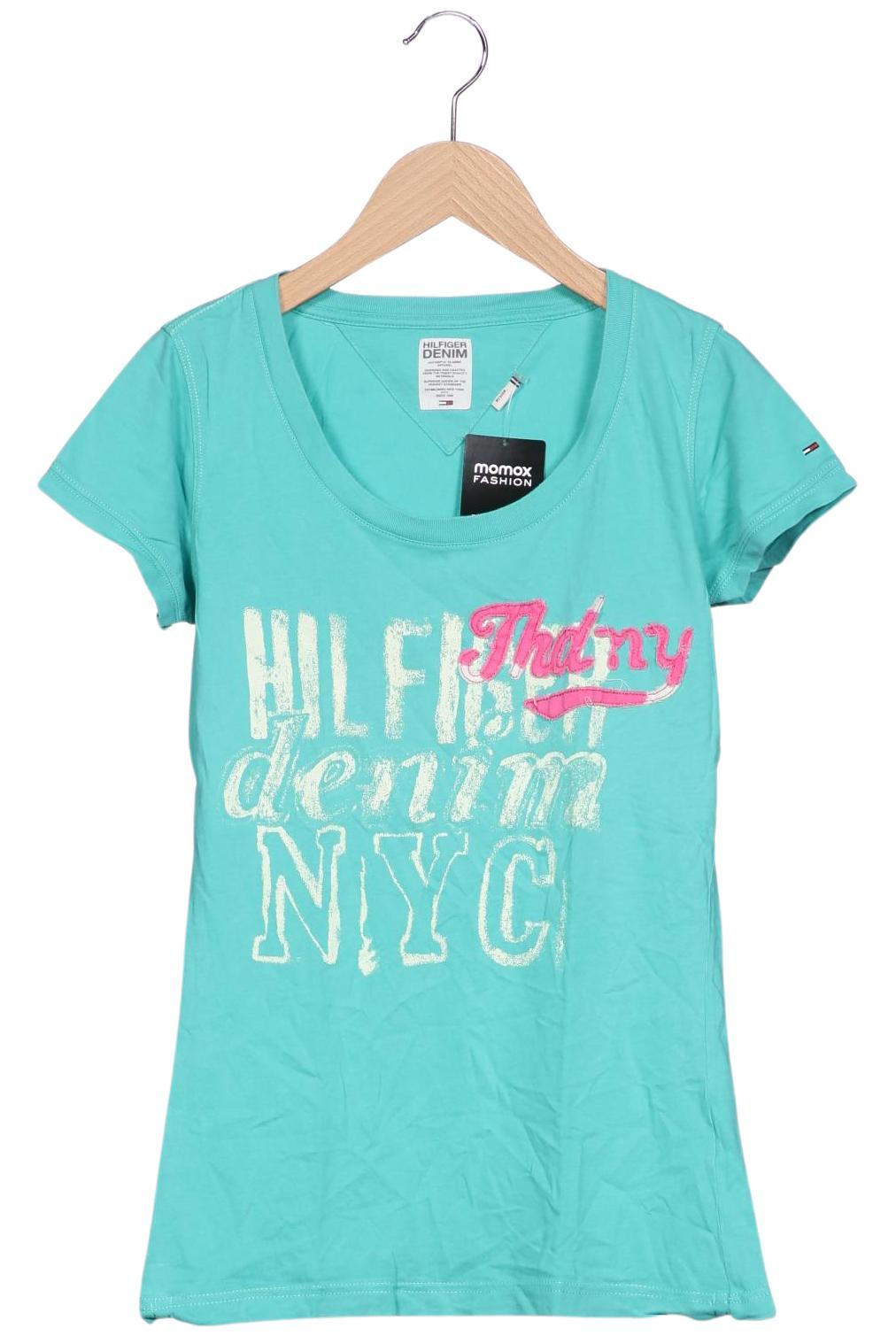 

Hilfiger Denim Damen T-Shirt, türkis, Gr. 38