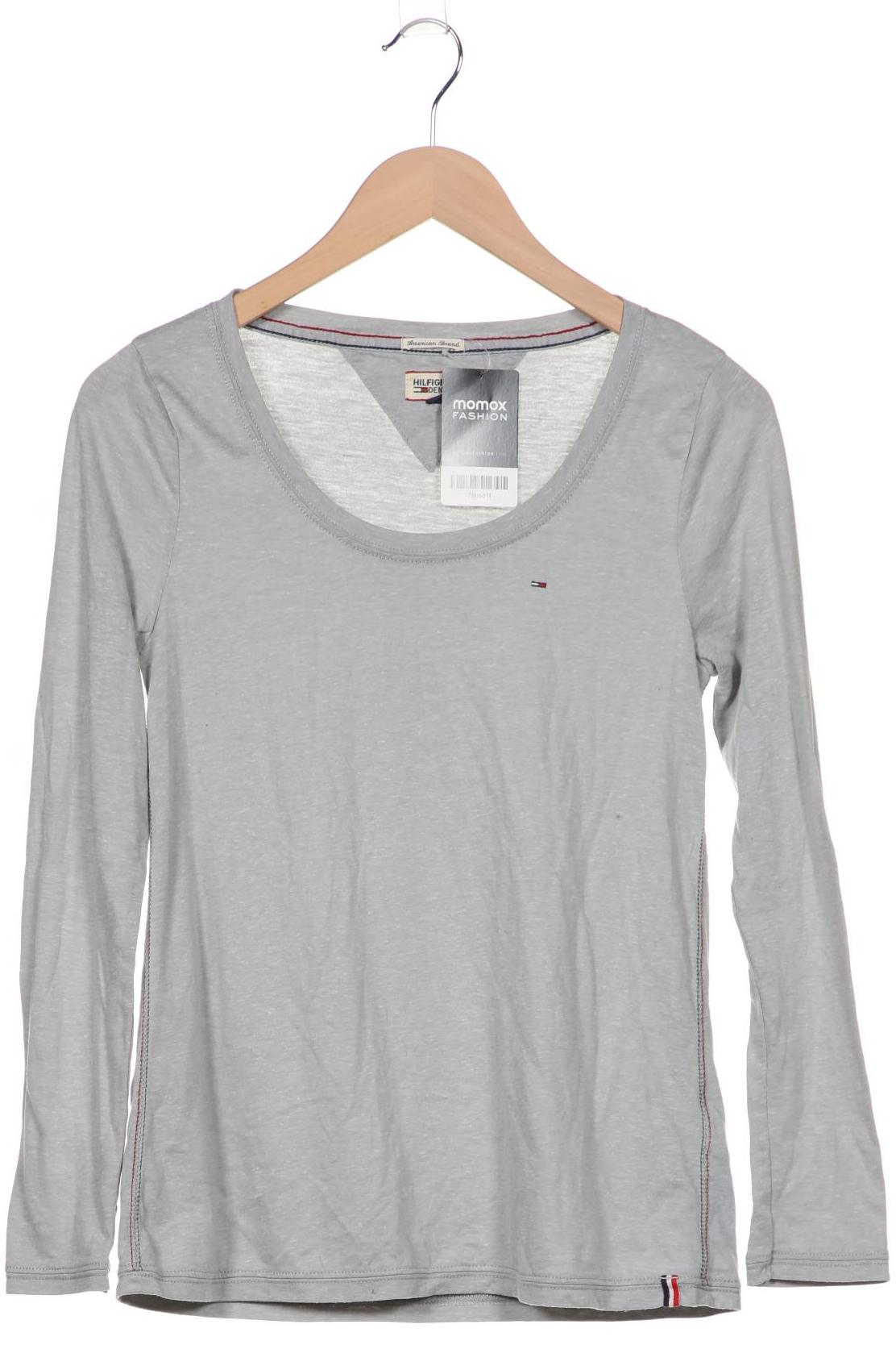 

Hilfiger Denim Damen Langarmshirt, grau, Gr. 34