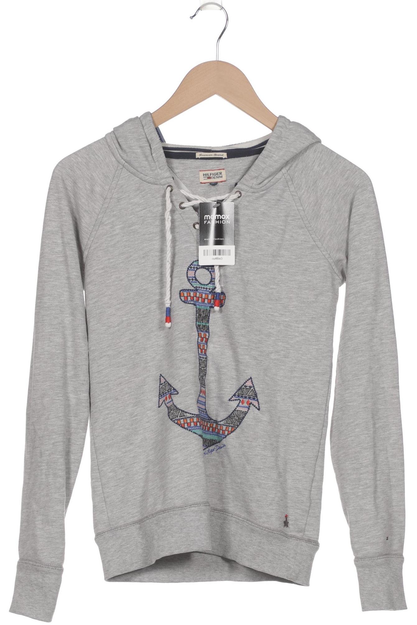 

Hilfiger Denim Damen Kapuzenpullover, grau, Gr. 36