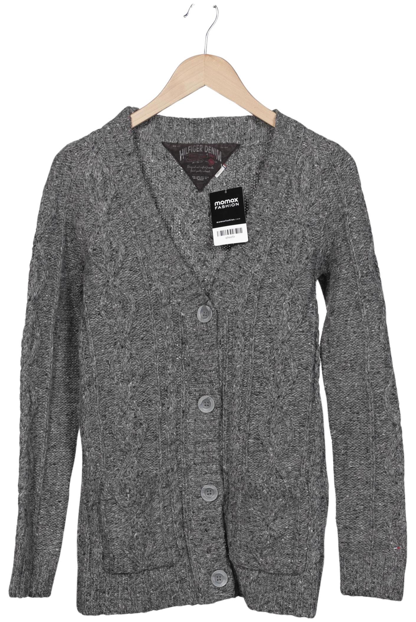 

Hilfiger Denim Damen Strickjacke, grau, Gr. 36
