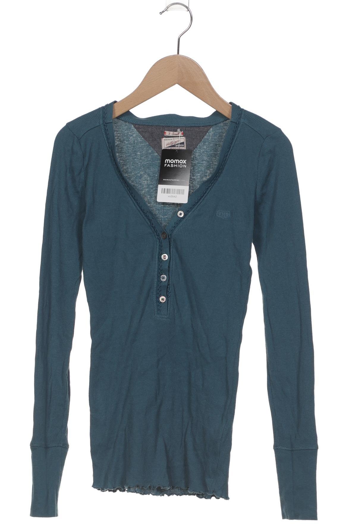 

Hilfiger Denim Damen Langarmshirt, türkis, Gr. 34