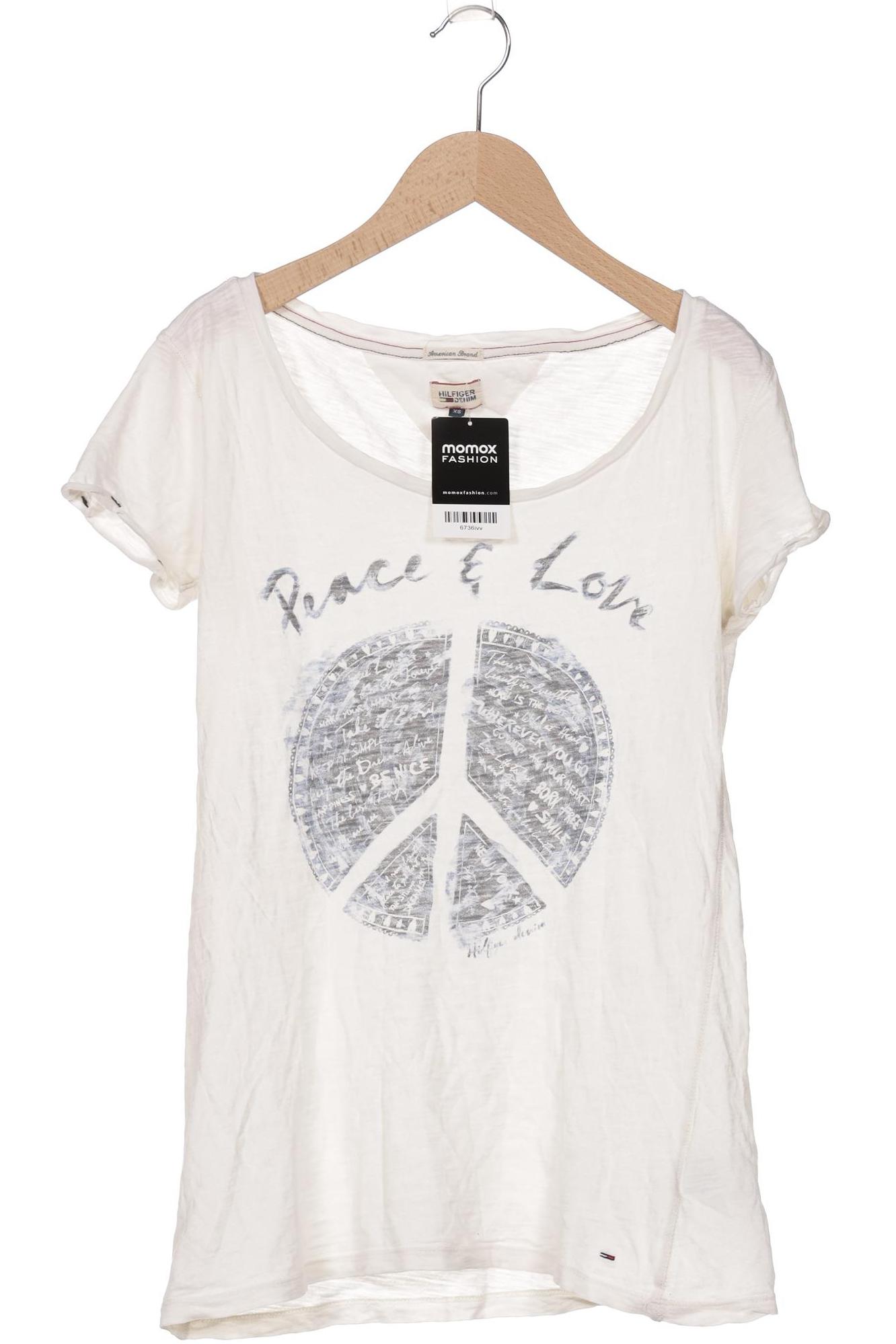 

Hilfiger Denim Damen T-Shirt, cremeweiß, Gr. 34