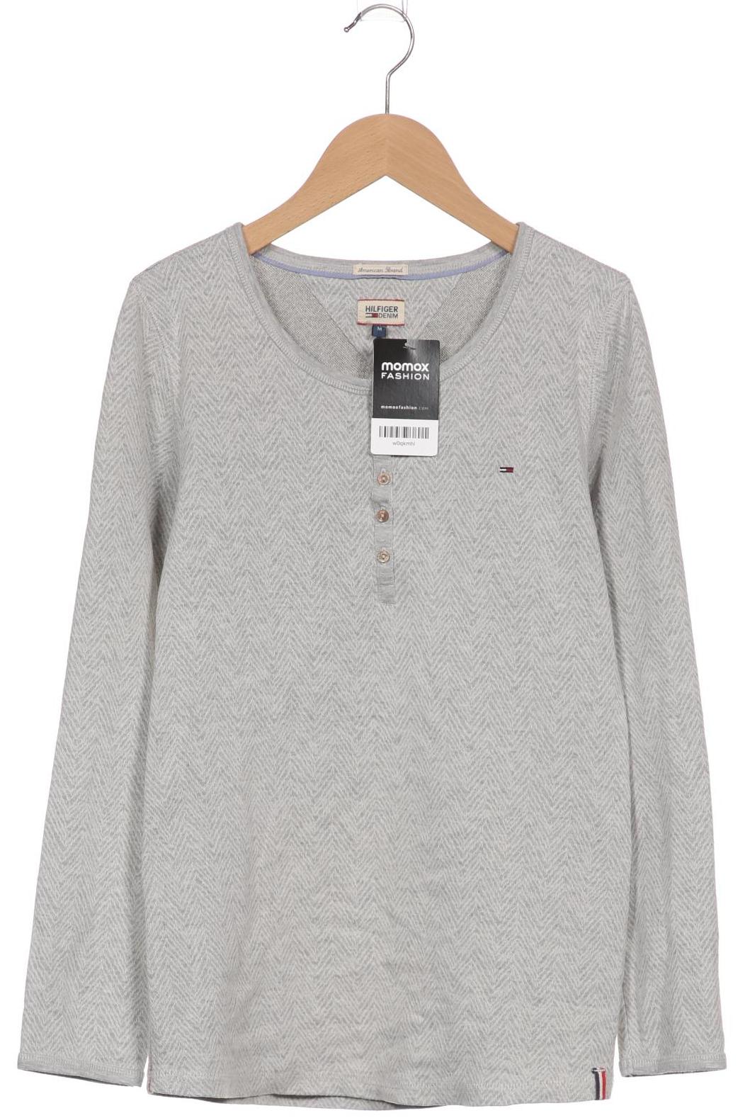 

Hilfiger Denim Damen Langarmshirt, grau, Gr. 38