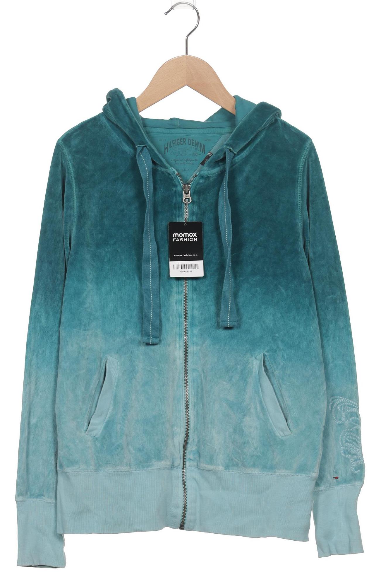 

Hilfiger Denim Damen Kapuzenpullover, türkis, Gr. 36