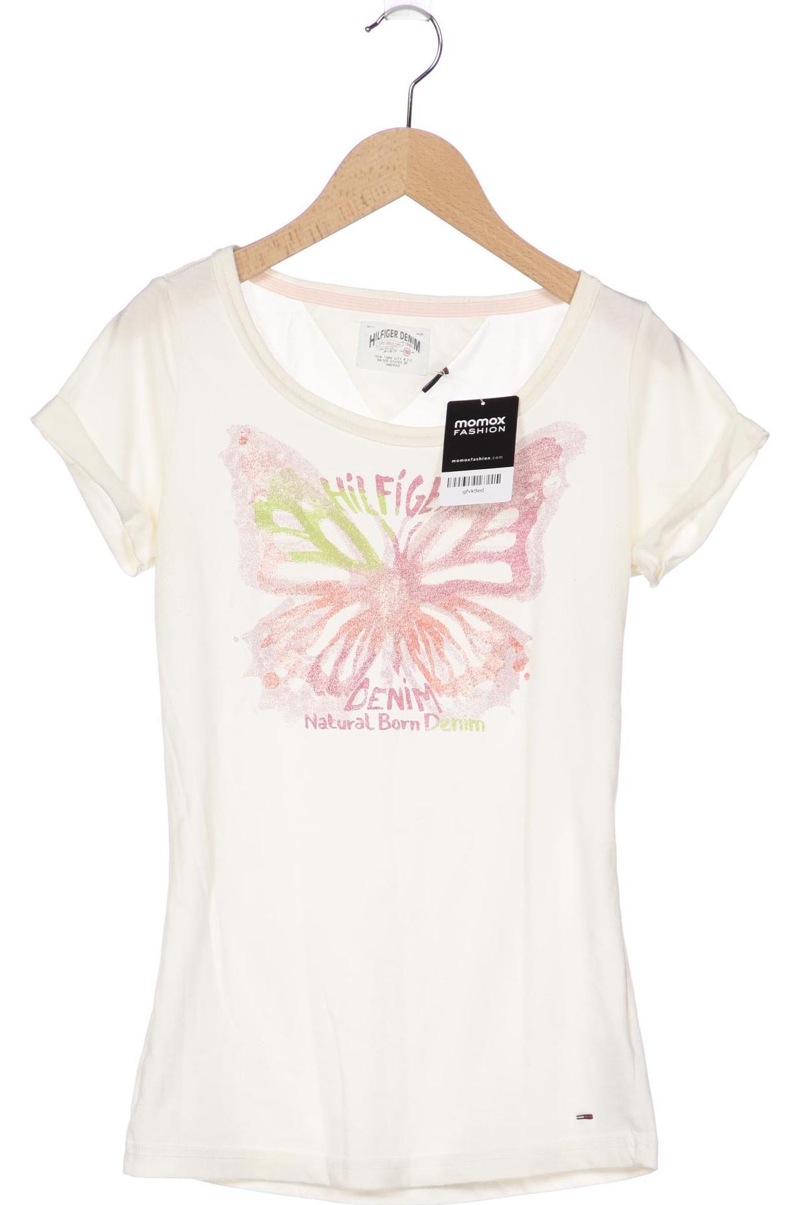 

HILFIGER DENIM Damen T-Shirt, cremeweiß