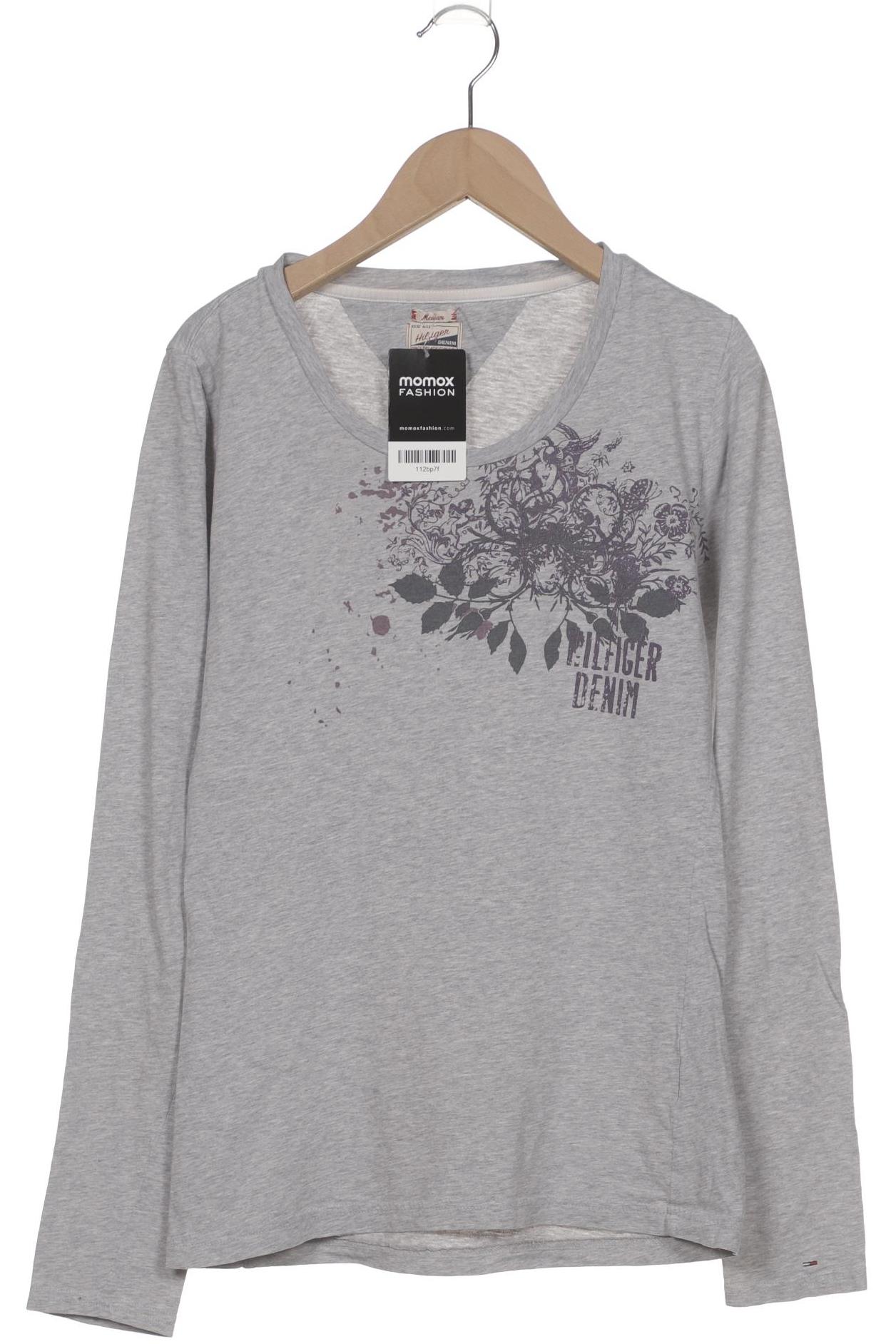 

Hilfiger Denim Damen Langarmshirt, grau, Gr. 38