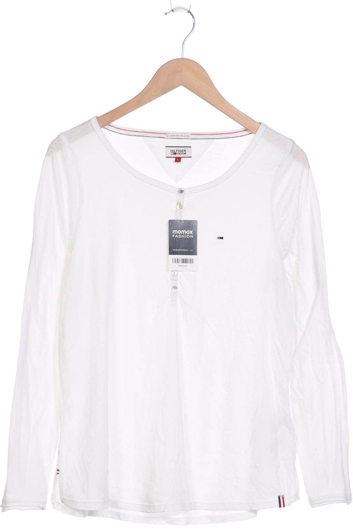 

HILFIGER DENIM Damen Langarmshirt, weiß