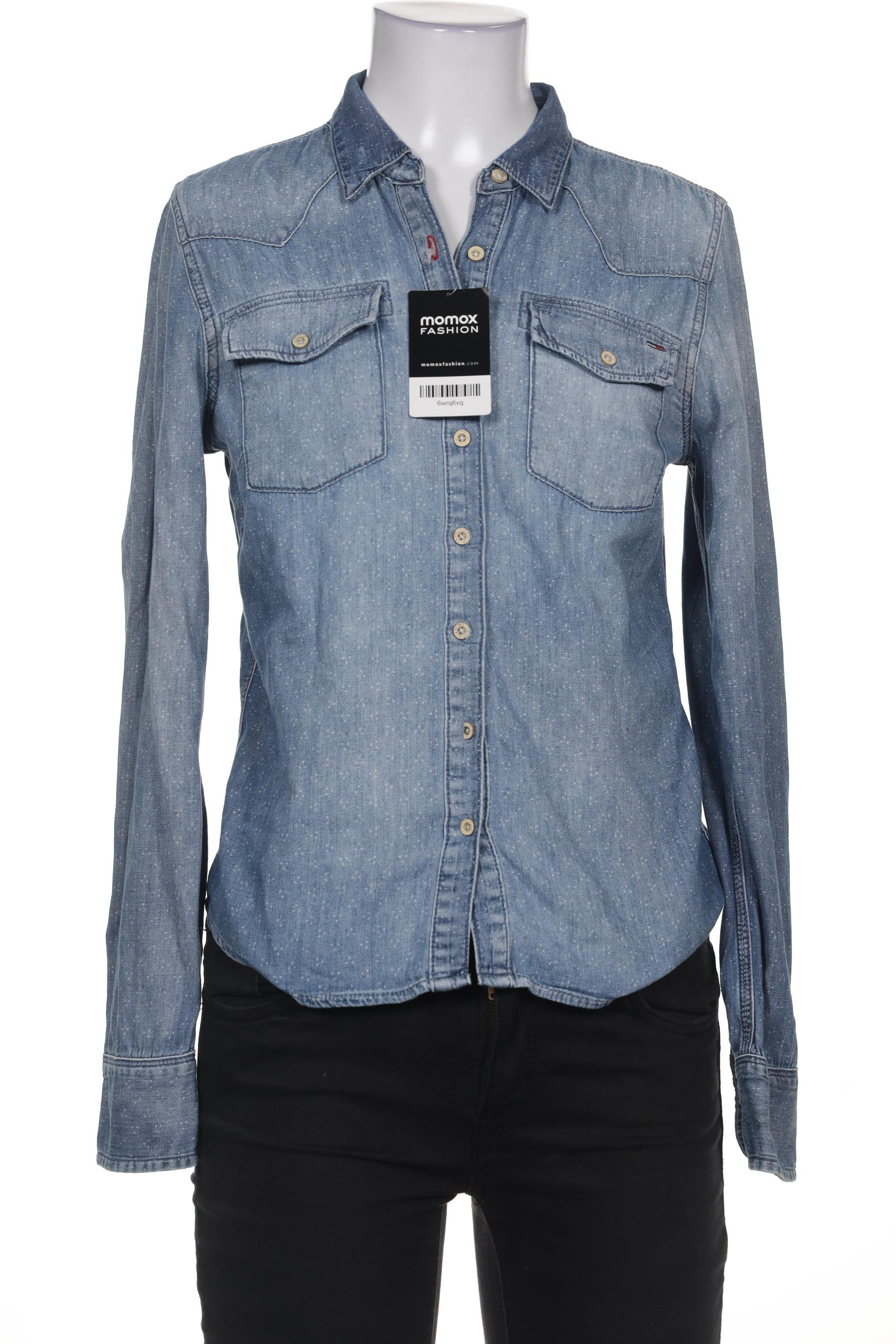 

Hilfiger Denim Damen Bluse, blau, Gr. 38