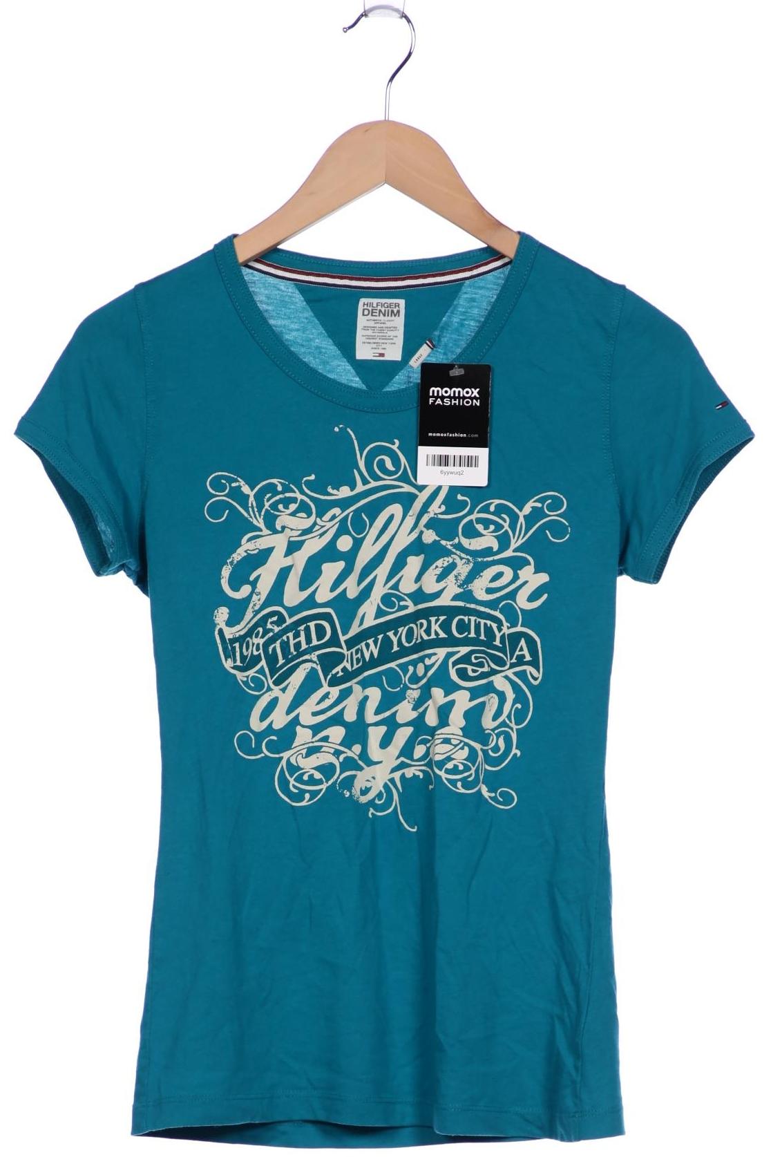 

Hilfiger Denim Damen T-Shirt, türkis, Gr. 42