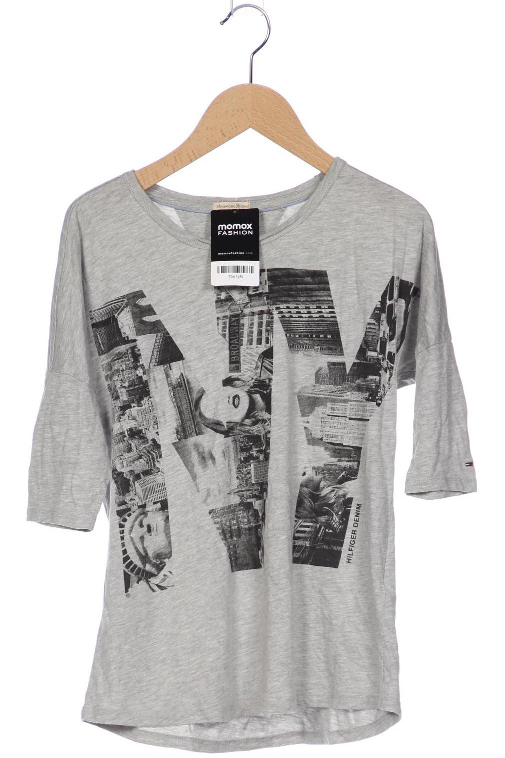 

Hilfiger Denim Damen Langarmshirt, grau, Gr. 34