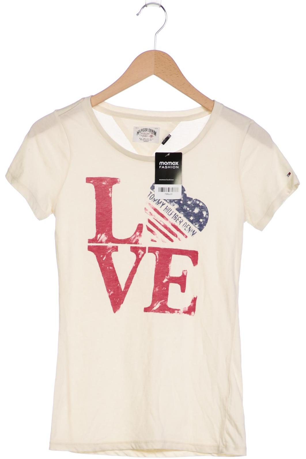 

Hilfiger Denim Damen T-Shirt, cremeweiß, Gr. 36