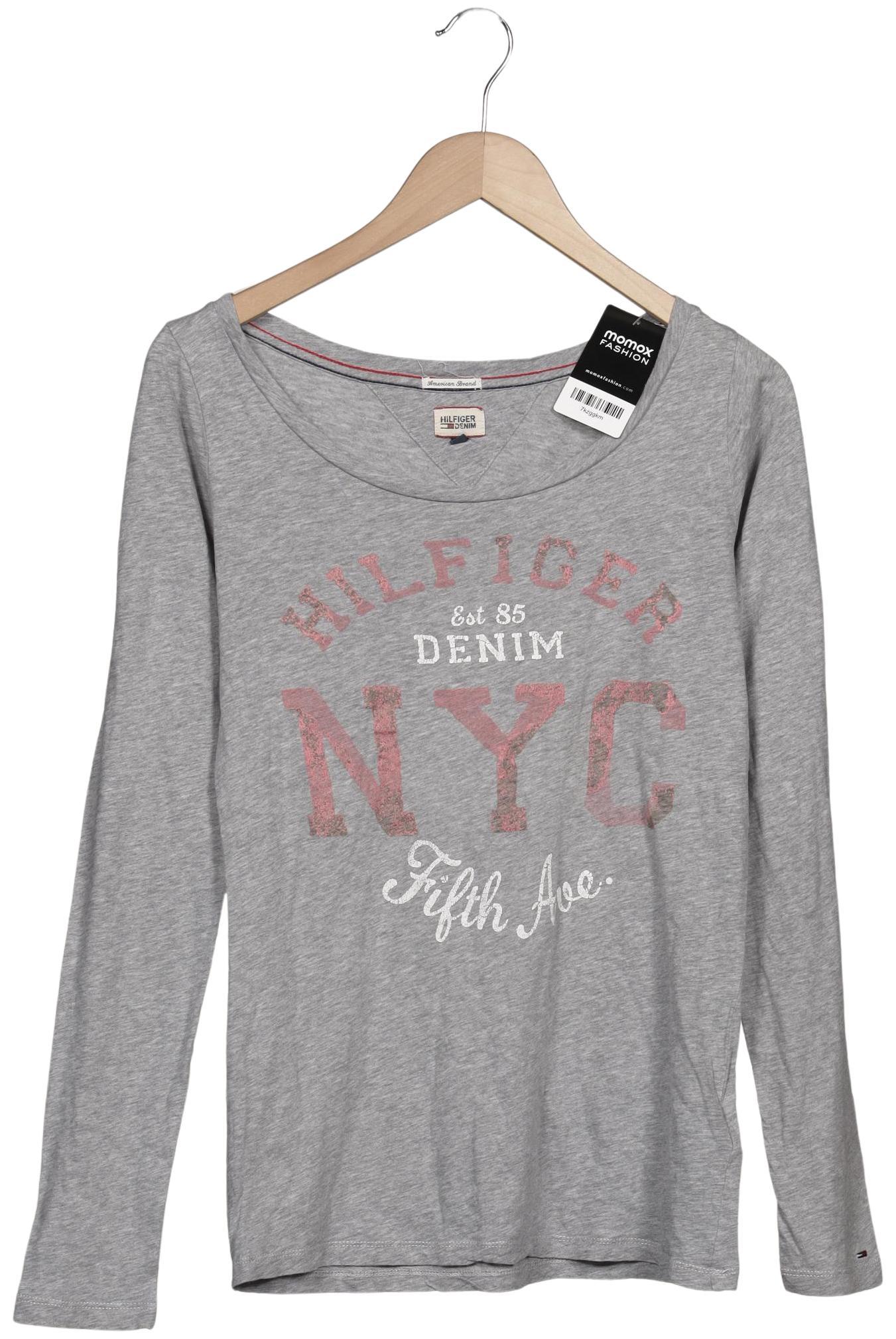 

Hilfiger Denim Damen Langarmshirt, grau, Gr. 38