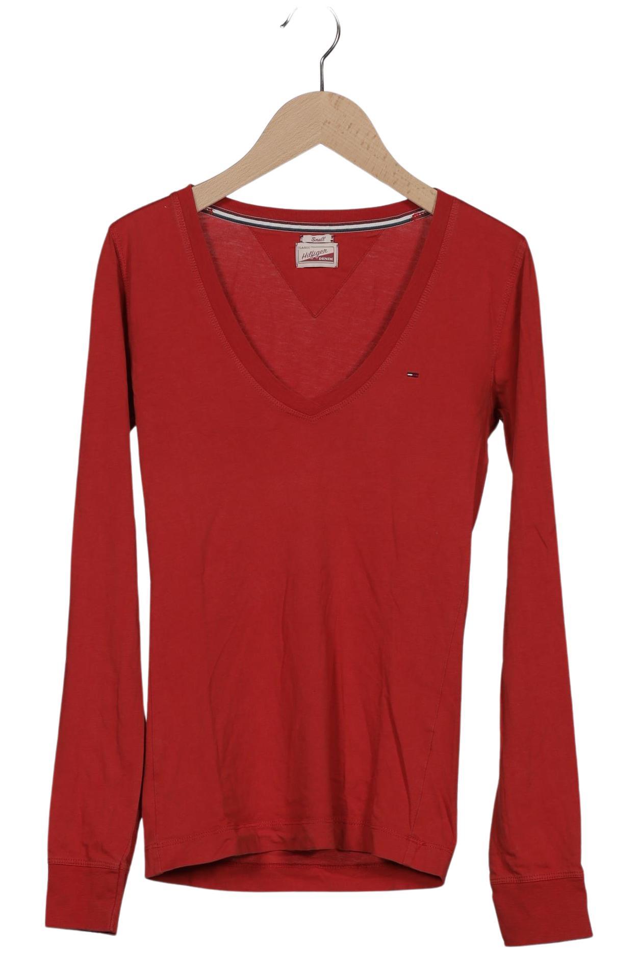 

Hilfiger Denim Damen Langarmshirt, rot, Gr. 36