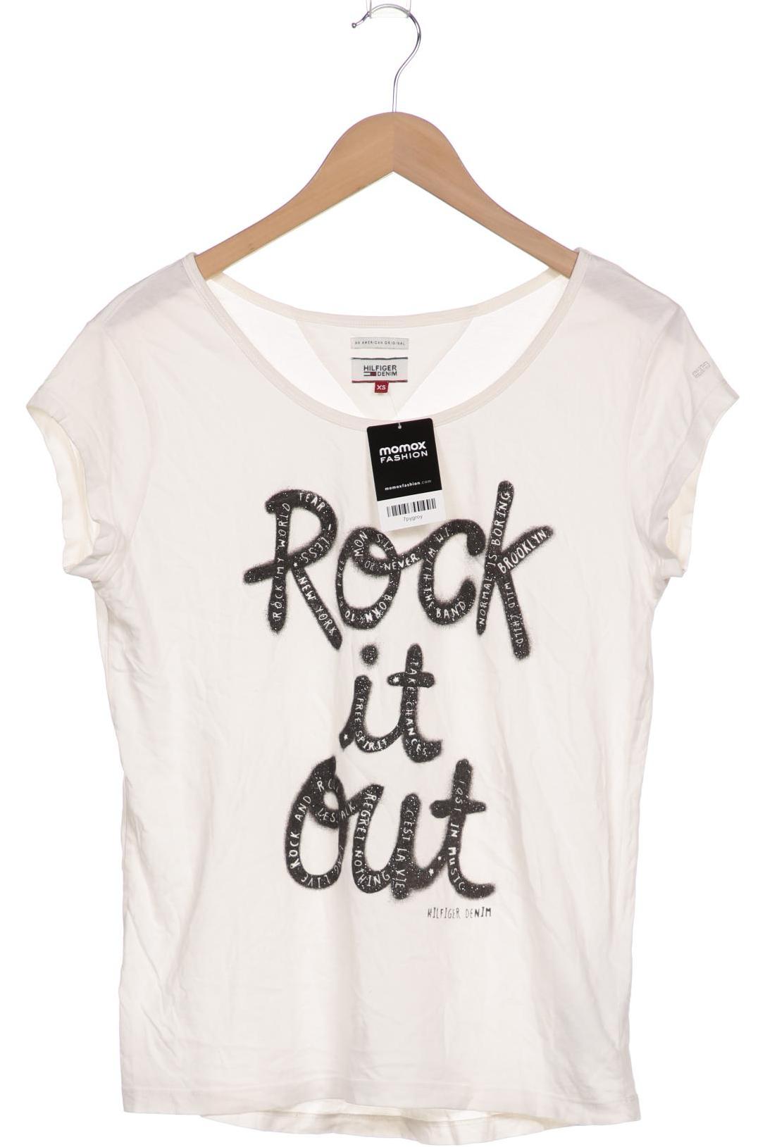 

HILFIGER DENIM Damen T-Shirt, cremeweiß