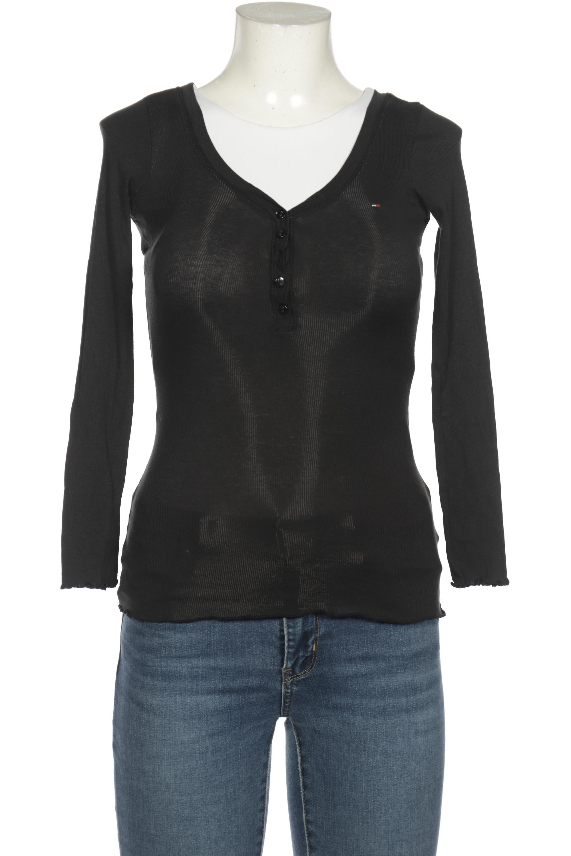 

HILFIGER DENIM Damen Langarmshirt, schwarz