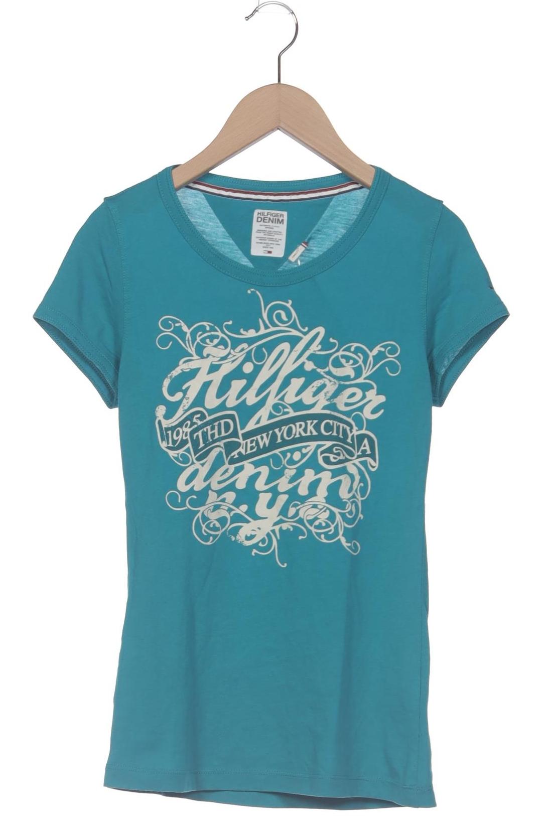 

Hilfiger Denim Damen T-Shirt, türkis, Gr. 36